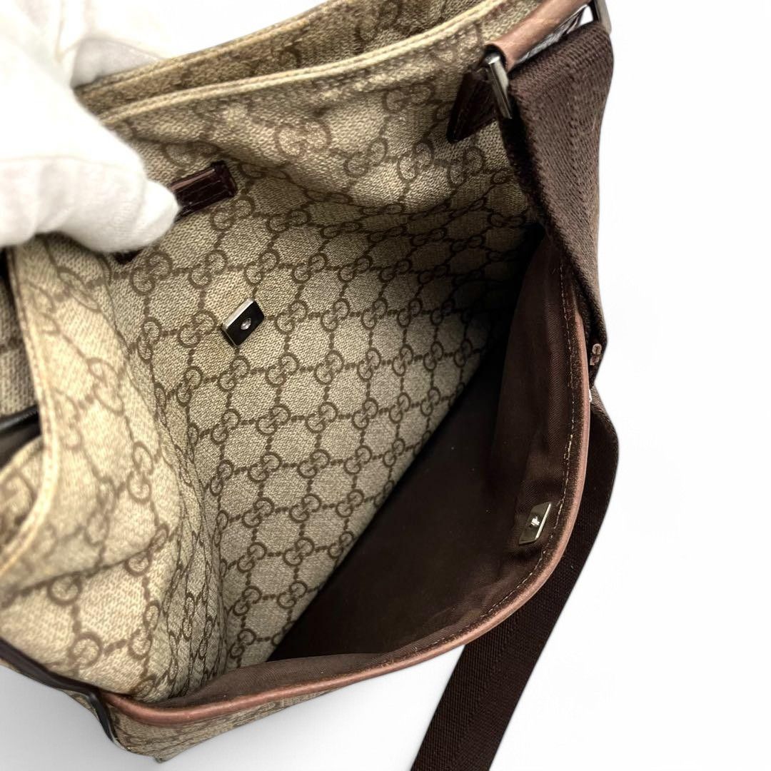 Gucci Gucci - Sherry Crossbody Shoulder Bag GG Beige Brown Size ONE SIZE - 8 Thumbnail