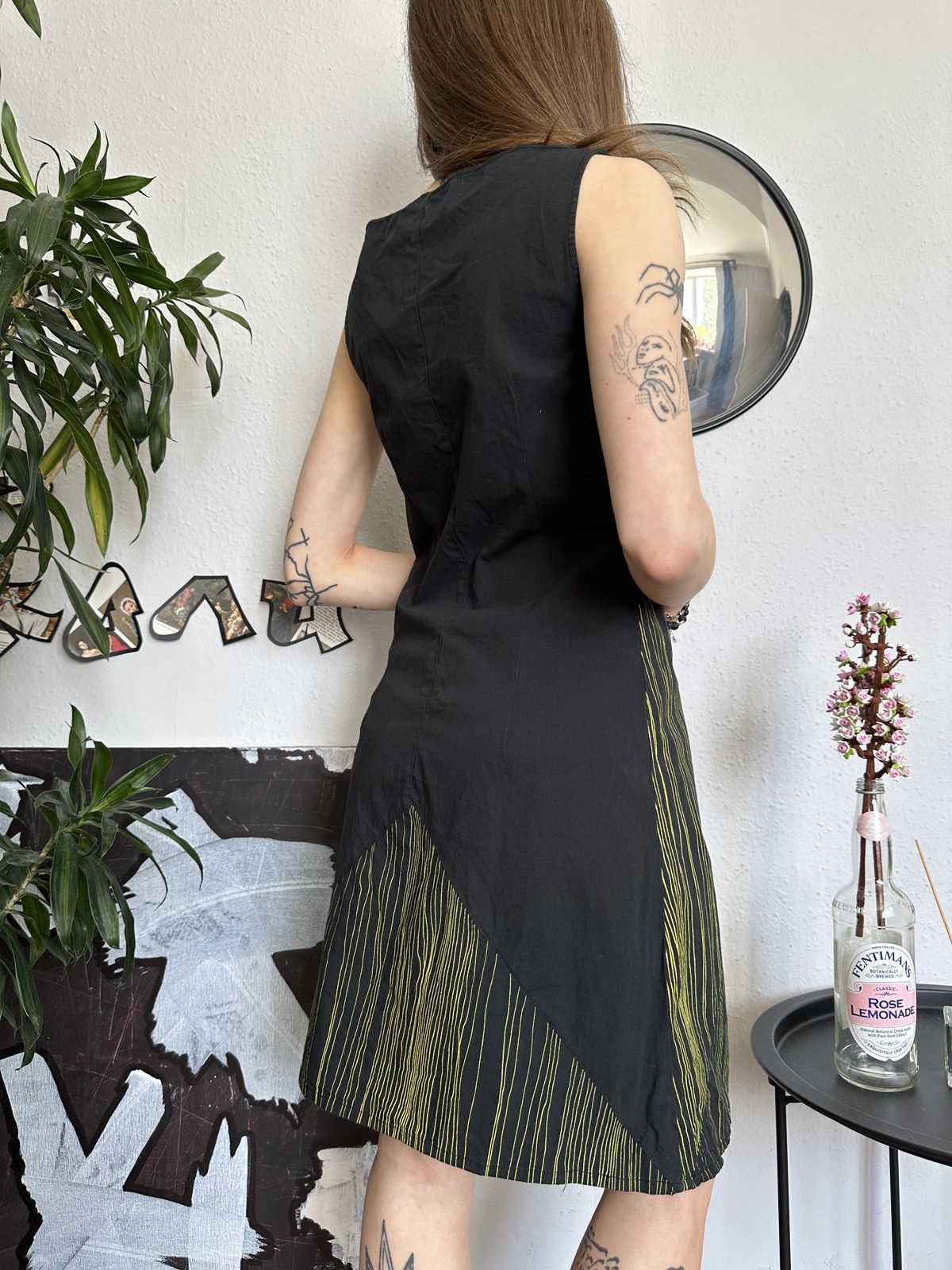 Japanese Brand Skunk Funk Futuristic Vintage Dedigner Dress 90s Size XS / US 0-2 / IT 36-38 - 4 Thumbnail