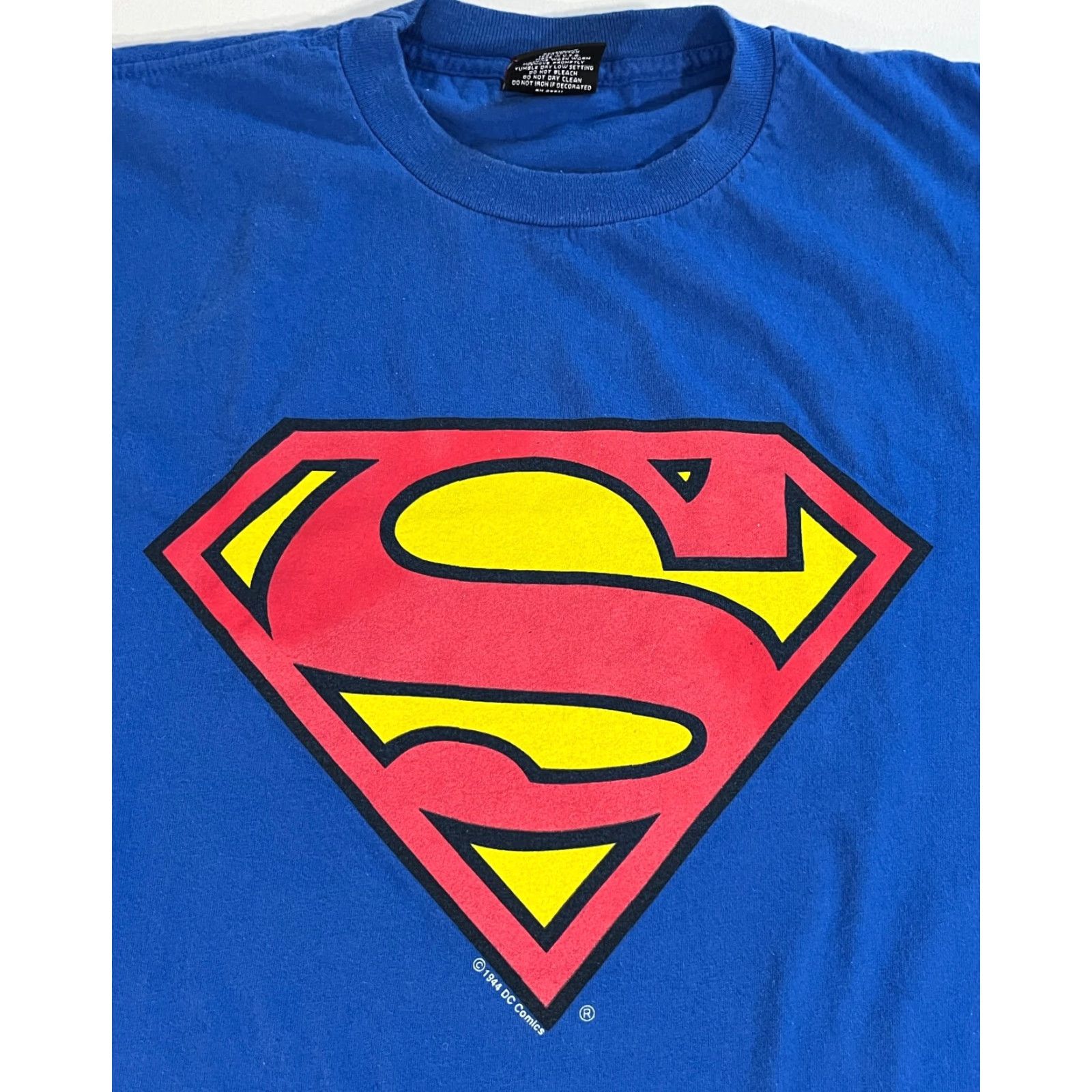Vintage VINTAGE Signal Sport Superman T-Shirt Men’s 90s Cotton Blue XL Short Sleeve Crew Neck Size US XL / EU 56 / 4 - 3 Thumbnail