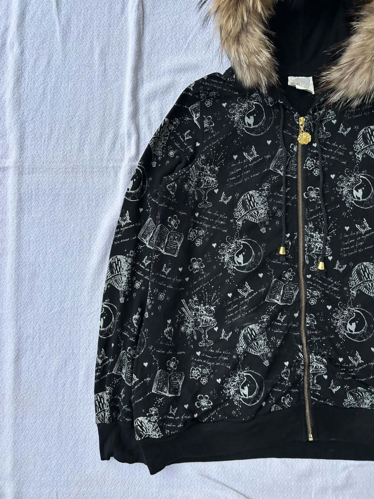 Japanese Brand Scolar fur hoodie full print style ifsixwasnine lgb Size US L / EU 52-54 / 3 - 4 Thumbnail