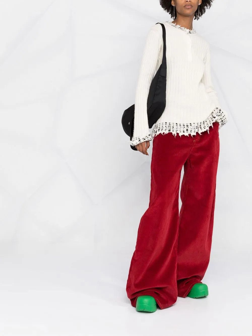 Marni o1y1125 Crewneck Sweater in White Size M / US 6-8 / IT 42-44 - 5 Thumbnail