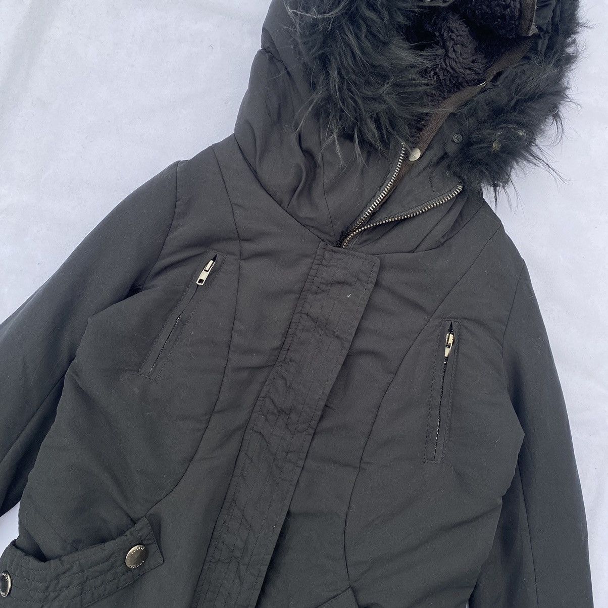 If Six Was Nine × Japanese Brand × Le Grande Bleu (L.G.B.) Egoist Black Fur Parka Hooded Jacket Size US M / EU 48-50 / 2 - 4 Thumbnail