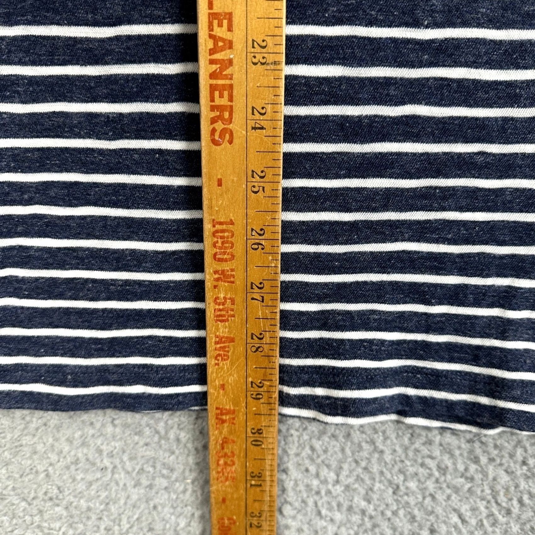 J.Crew J Crew Shirt Womens Large White Stripe Short Sleeve Crewneck Tee Size L / US 10 / IT 46 - 7 Thumbnail
