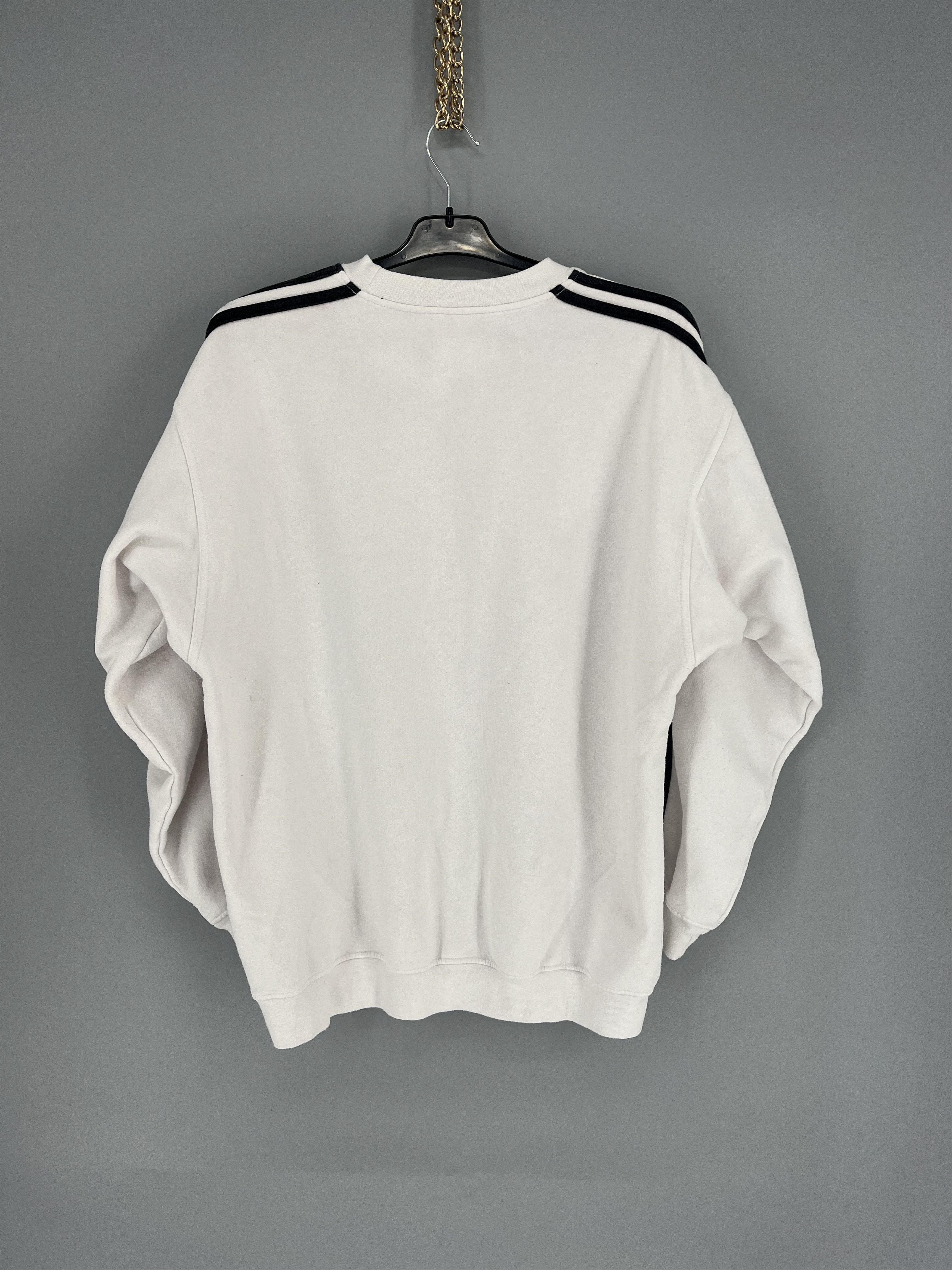 Adidas Vintage Adidas White Embroidery Logos Sweatshirt Crazy Style Size US XL / EU 56 / 4 - 10 Thumbnail