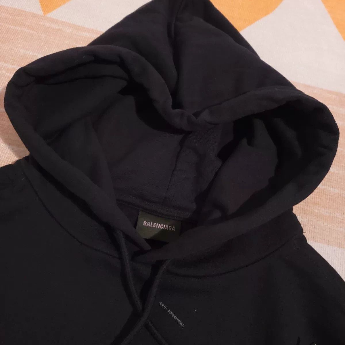 Balenciaga balenciaga black hoodie with logo Size US XL / EU 56 / 4 - 2 Thumbnail