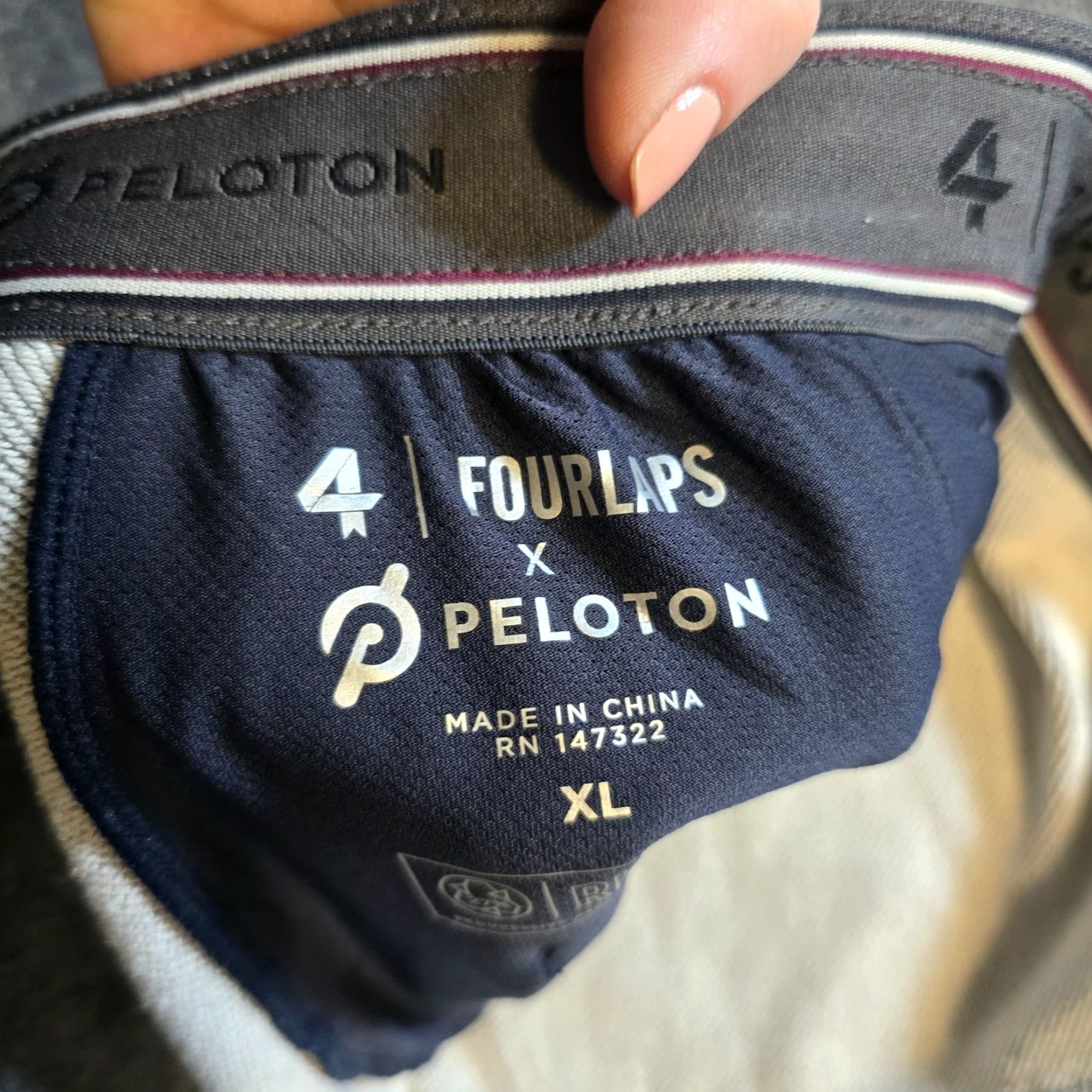 Vintage Peloton Sweatpants Mens XL Gray Joggers Lounge Athletic Casual Tapered Inseam 28 in Pockets Elastic Waist Activewear Athleisure Sports Statement Size US 36 / EU 52 - 4 Thumbnail