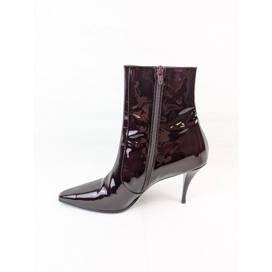 Saint Laurent Paris o1rshd1 Ziggy 90 Zipped Boots in Deep Bordeaux Size US 8 / EU 41 - 6 Thumbnail
