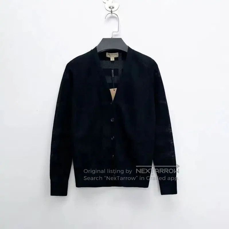 Burberry Burberry Black Cotton Cardigan for Women. Size XS / US 0-2 / IT 36-38 - 1 Thumbnail