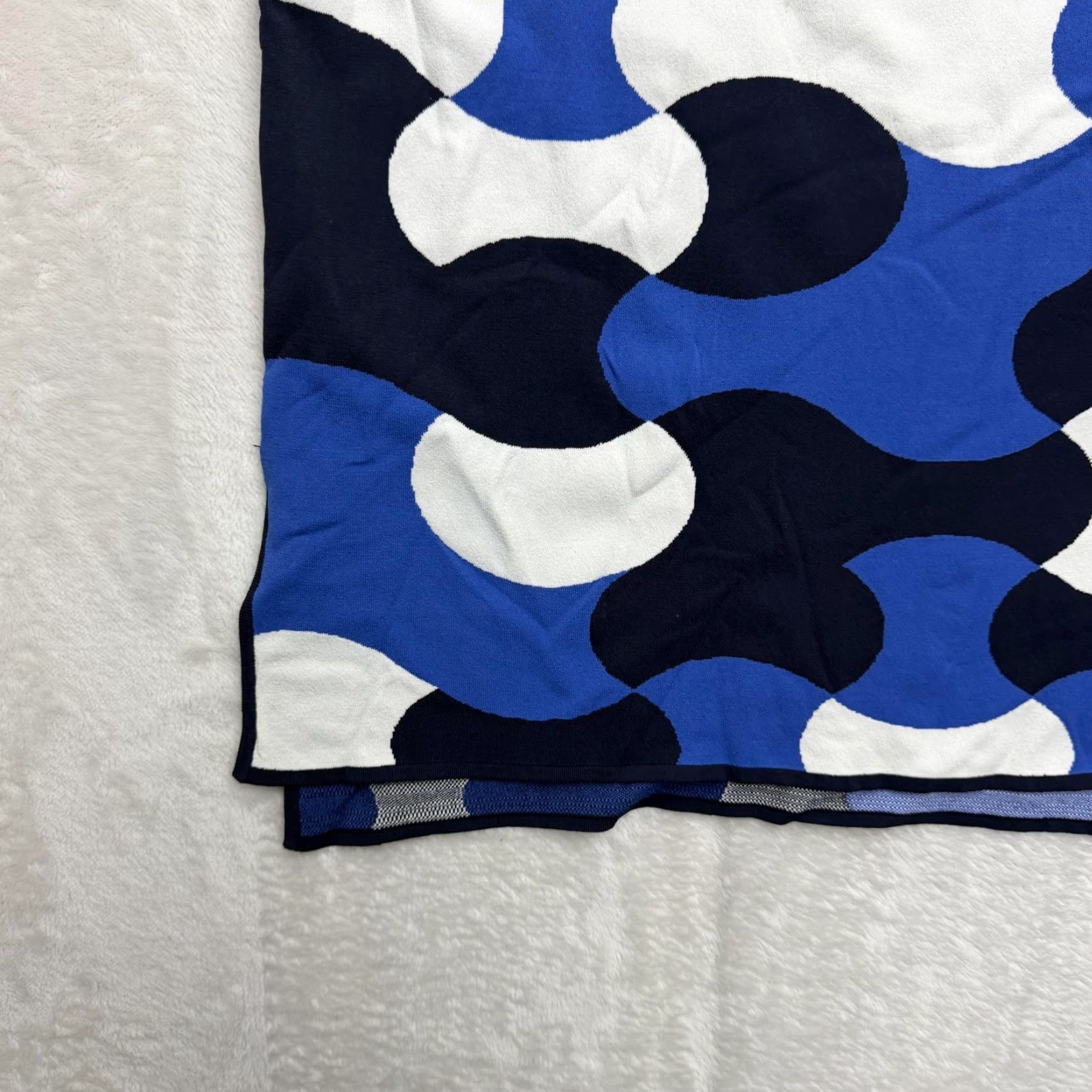 Vintage Tory Sport Sweater Vest Womens Large Geometric Sleeveless Crewneck Knit Vest, Blue, Regular Fit, Casual Size L / US 10 / IT 46 - 6 Thumbnail