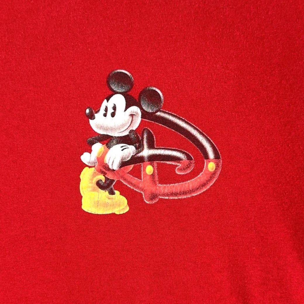 Disney VINTAGE Disney Shirt Adult LARGE Red Mickey Mouse Cartoon Characters 90s Y2K Disney Store Logo Long Sleeve Crew Neck Cotton T-Shirt Mens Size US L / EU 52-54 / 3 - 4 Thumbnail