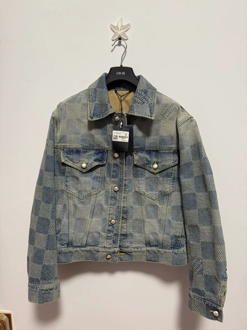 Louis Vuitton Louis VuittonCheckerboard denim jacket 2502-Nextarrow Size US M / EU 48-50 / 2 - 1 Thumbnail