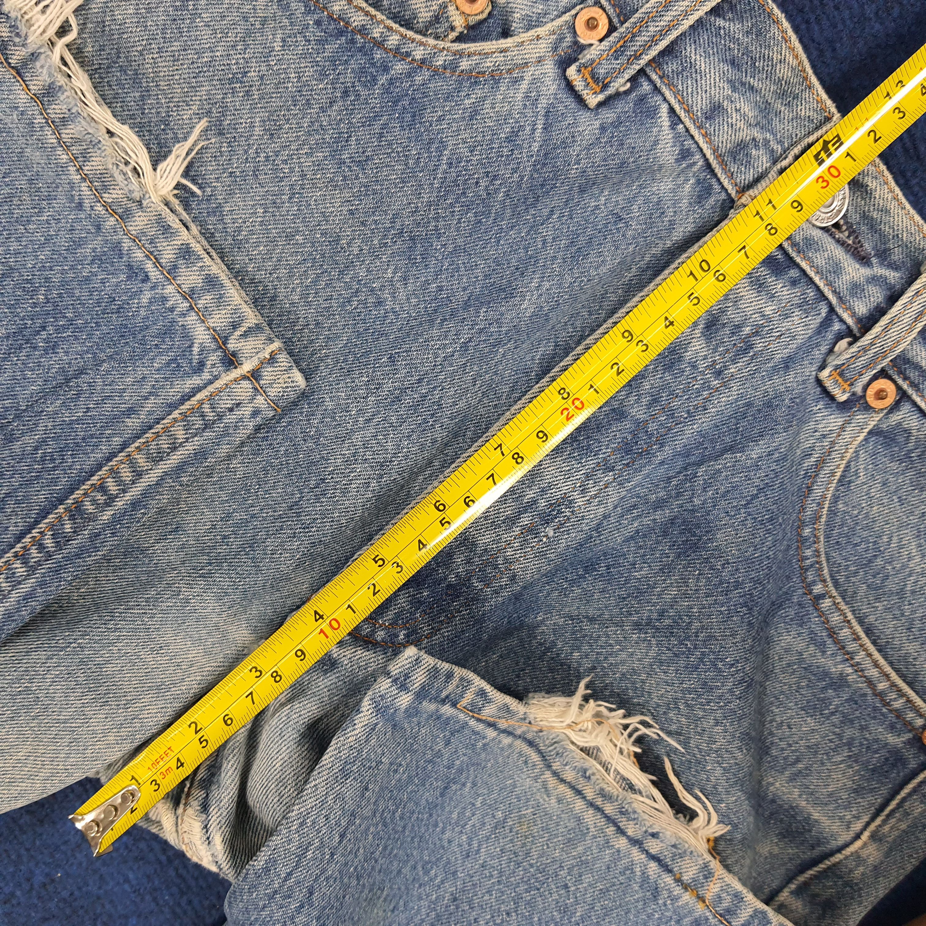 Levi's × Levi's Vintage Clothing × Vintage Vintage Levi's Straight Cut Distressed Denim Jeans Size US 29 - 14 Thumbnail