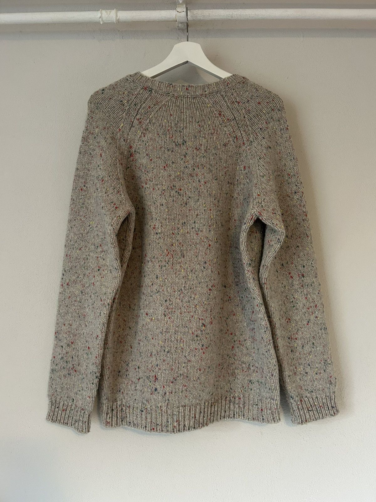 Louis Vuitton Multicolor Speckled Wool V-Neck Sweater Size US M / EU 48-50 / 2 - 7 Thumbnail