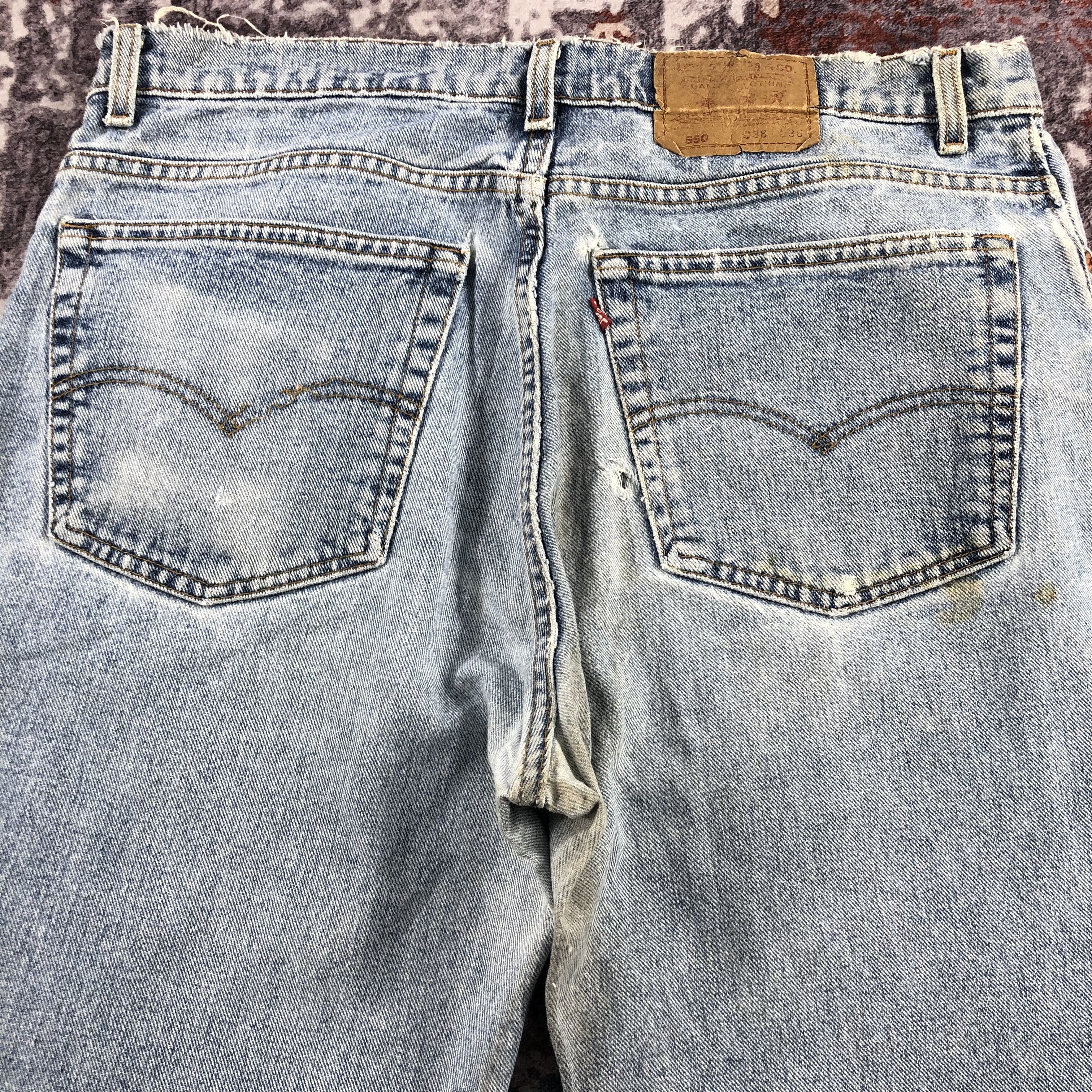 Levi's × Vintage Vintage 90s Light Wash Levis 550 Jeans-JM2427 Size US 37 - 6 Thumbnail