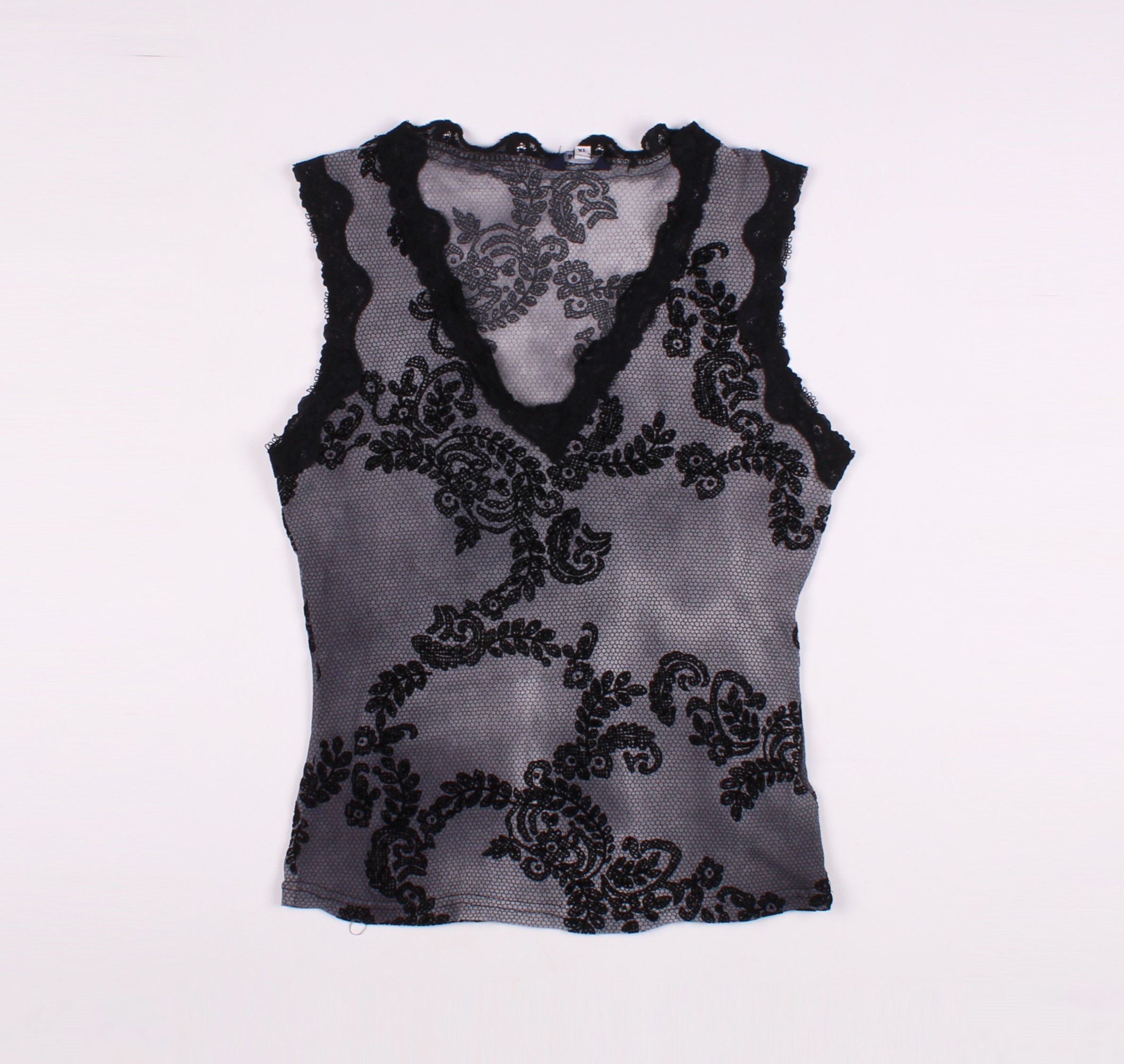 Vintage Vintage Y2K Mesh Whimsigoth Tank Top Size XL / US 12-14 / IT 48-50 - 3 Thumbnail
