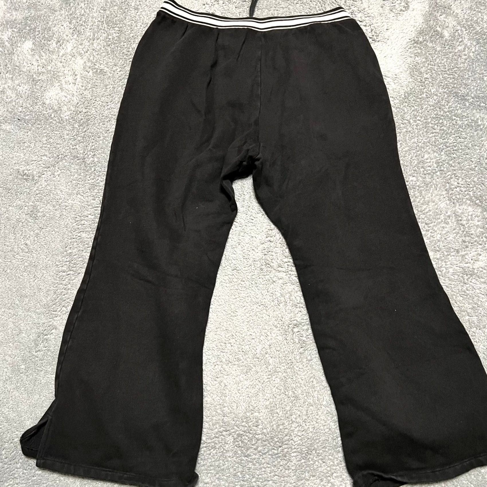 Vintage VINTAGE Y2K PINK Victorias Secret Yoga Pants Women XL Love Pink Logo Black Wide Size 40" / US 18 - 3 Thumbnail