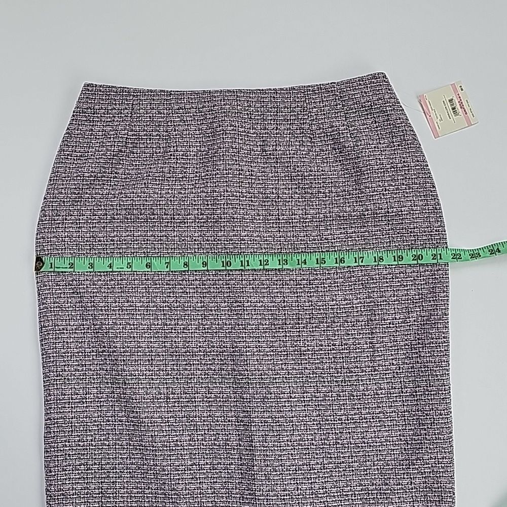 Anne Klein Anne Klein Women's Tweed Pencil Skirt Marled Pink Black NWT Size 32" / US 10 / IT 46 - 3 Thumbnail