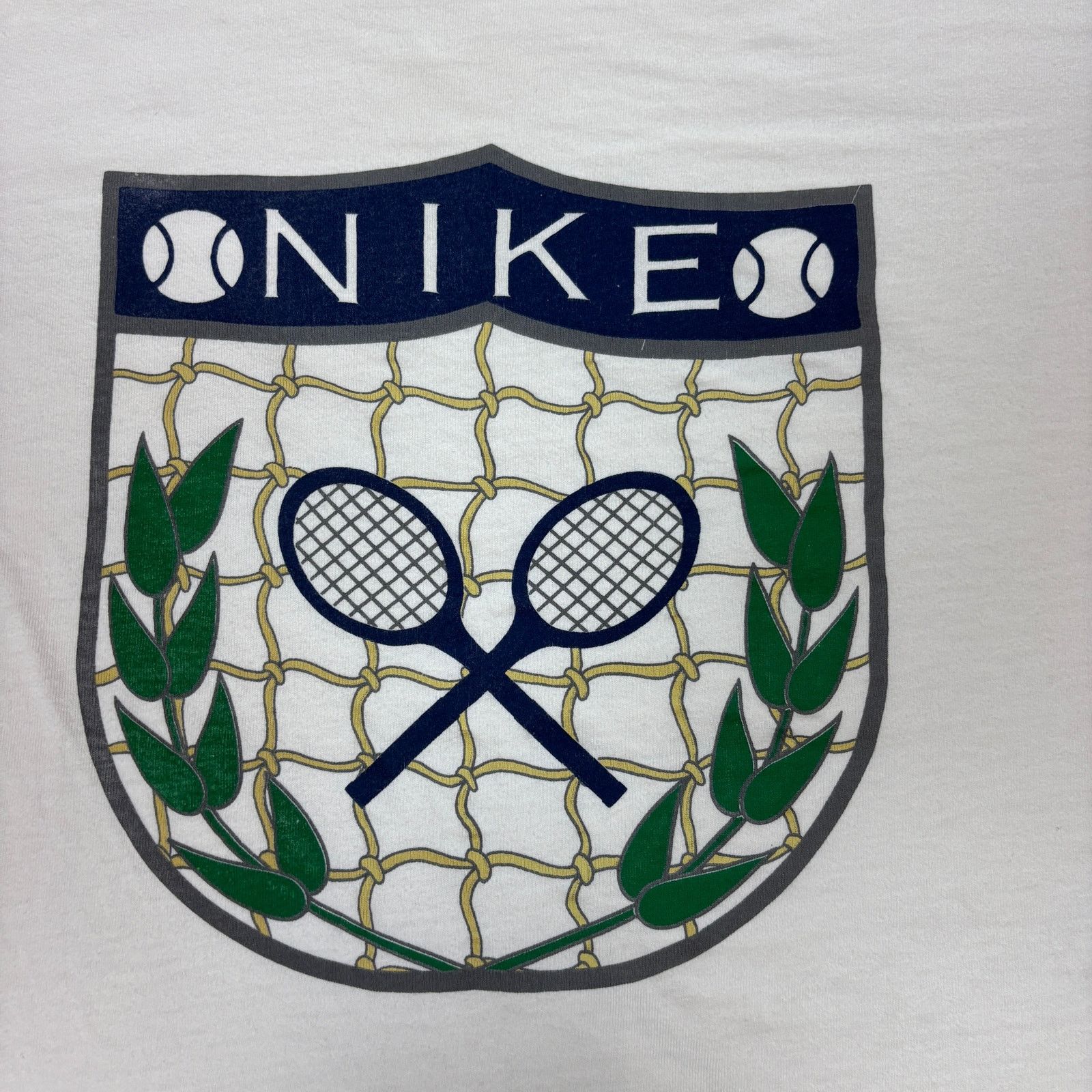 Nike VTG 80s Nike John McEnroe Wimbledon T Shirt Men's Large Size US L / EU 52-54 / 3 - 3 Thumbnail