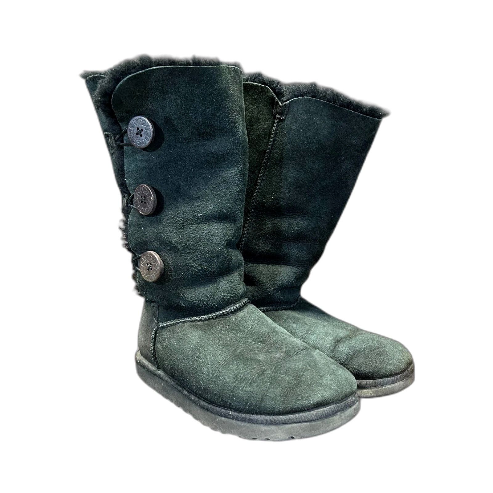 Ugg UGG Australia Boots Womens Size 8 Black Bailey Button Triple Size US 8 / EU 41 - 4 Thumbnail