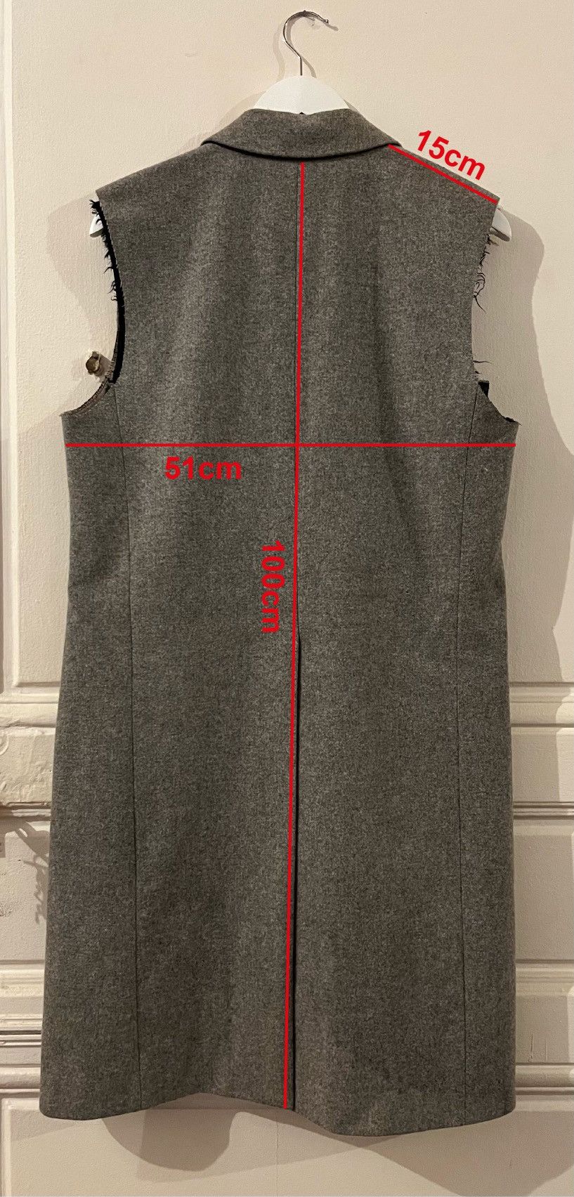 Raf Simons Raf Simons FW1999–2000 Sleeveless Wool Coat Runway Sample Size US M / EU 48-50 / 2 - 10 Thumbnail