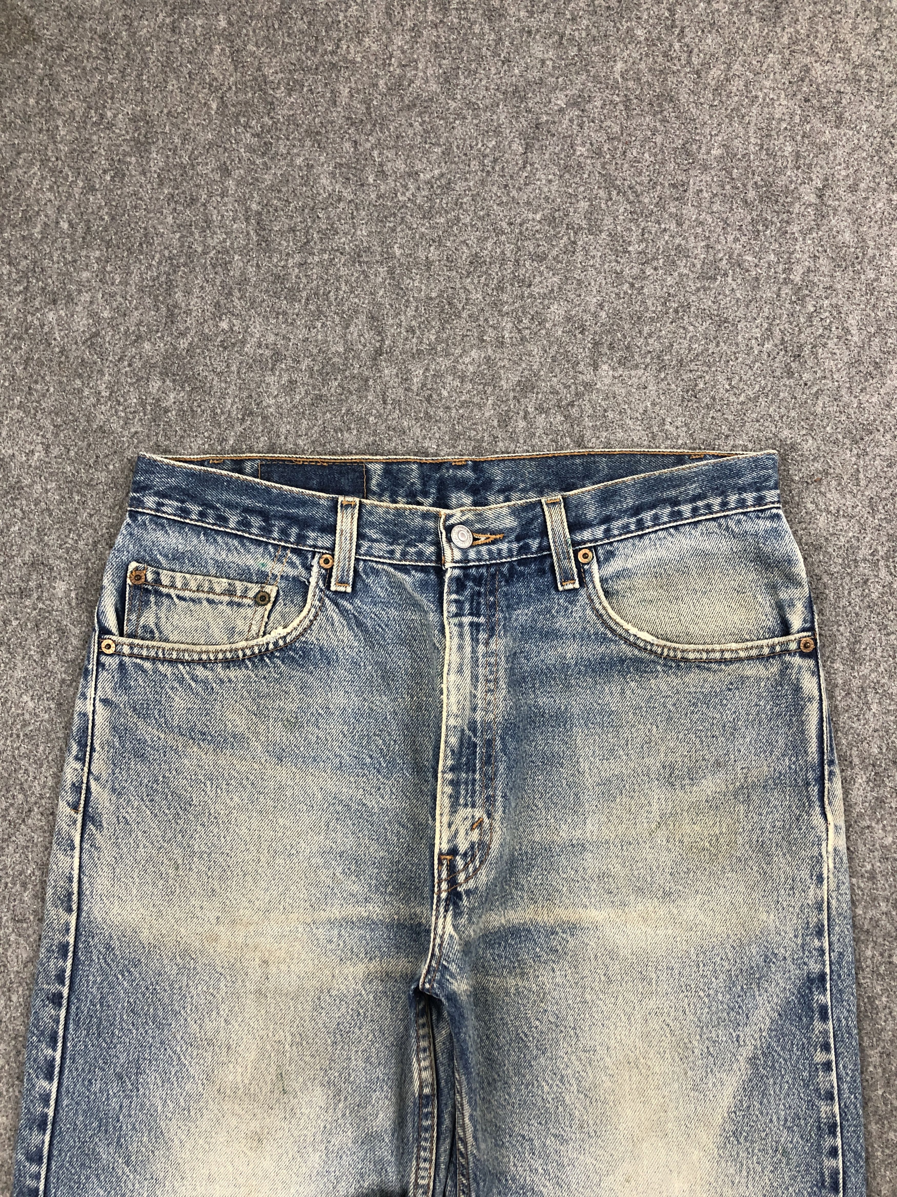 Levi's × Vintage 90s Vintage Levis 505 Faded Blue Jeans DP2526 Size US 33 - 2 Thumbnail