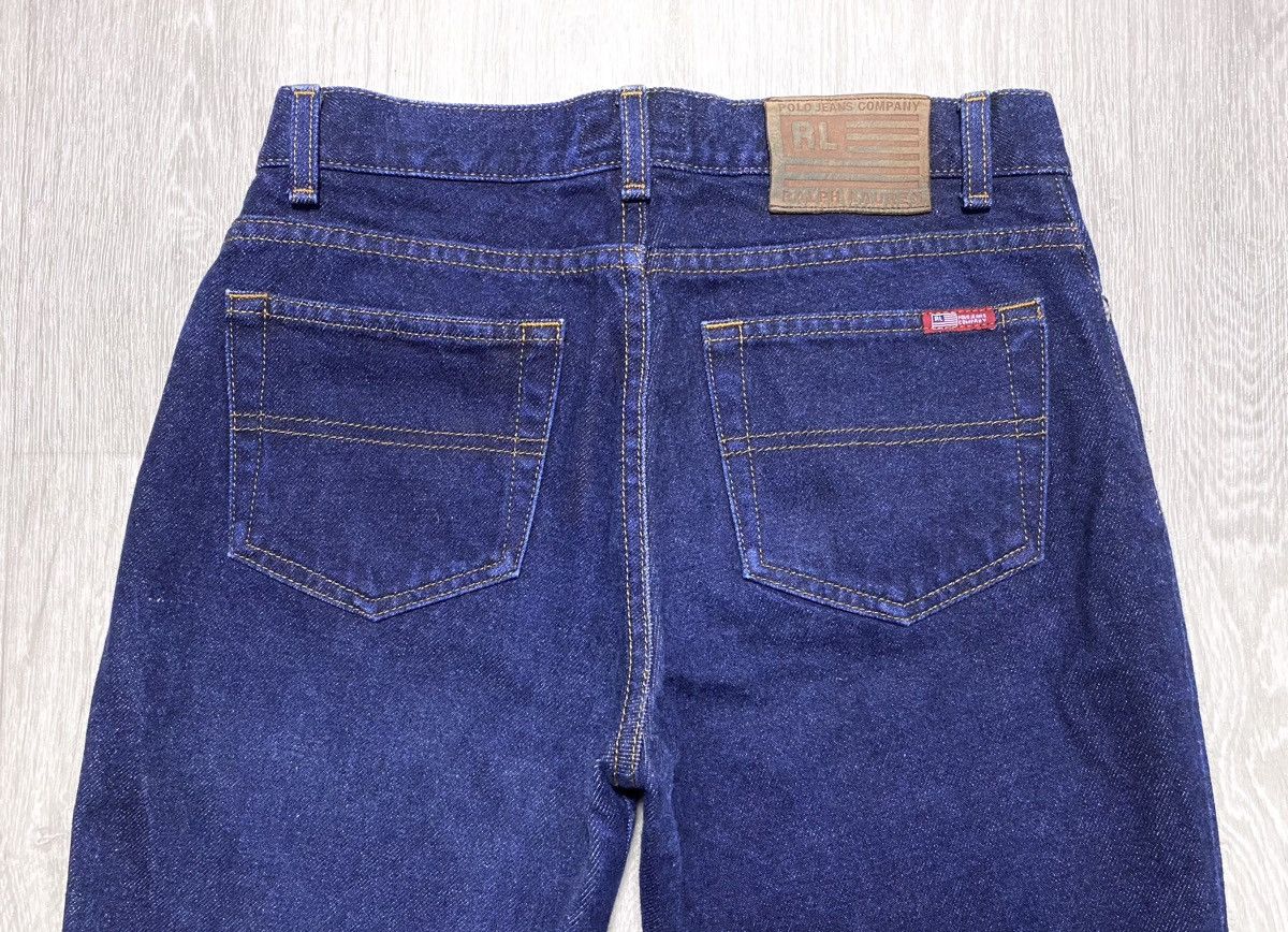 Polo Ralph Lauren Polo Jeans Co. Ralph Lauren Navy Thick Flared Jeans Denim Size 28" / US 6 / IT 42 - 21 Thumbnail