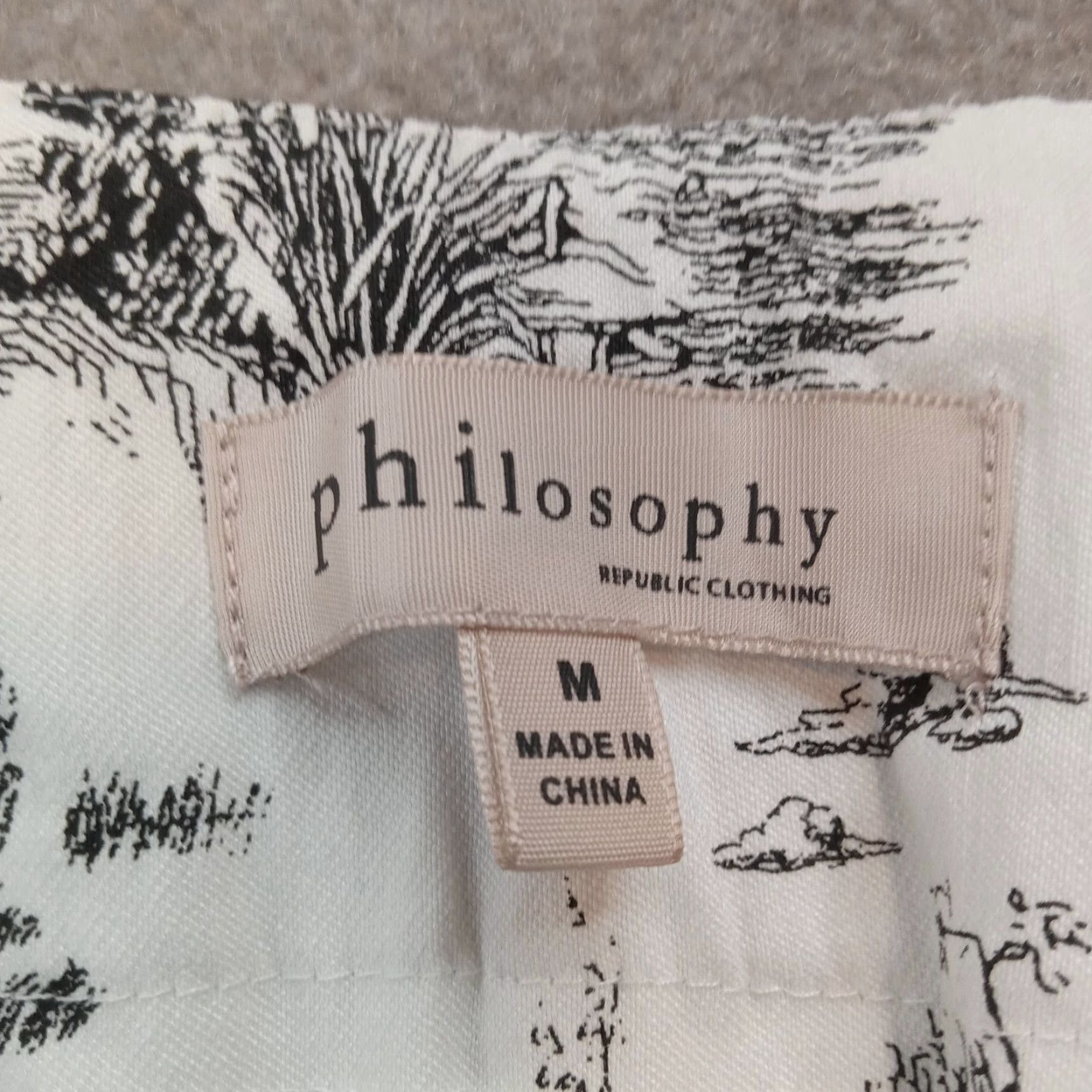 Vintage Philosophy Womens Medium White Black Ankle Stretch Pants Size 31" - 6 Thumbnail