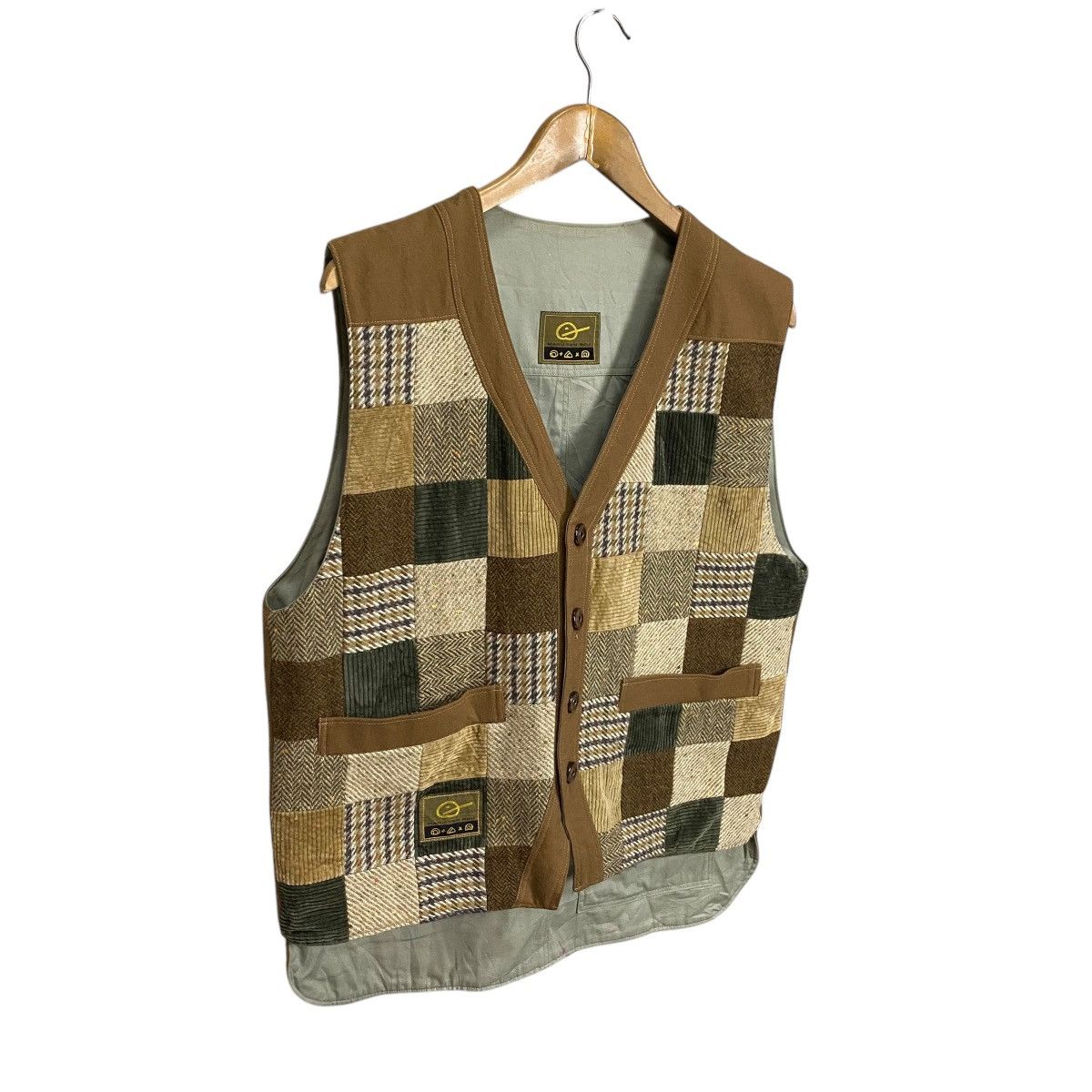 Handmade × Japanese Brand × Vintage Maruten Bou patchwork reversable vest Size US L / EU 52-54 / 3 - 2 Thumbnail