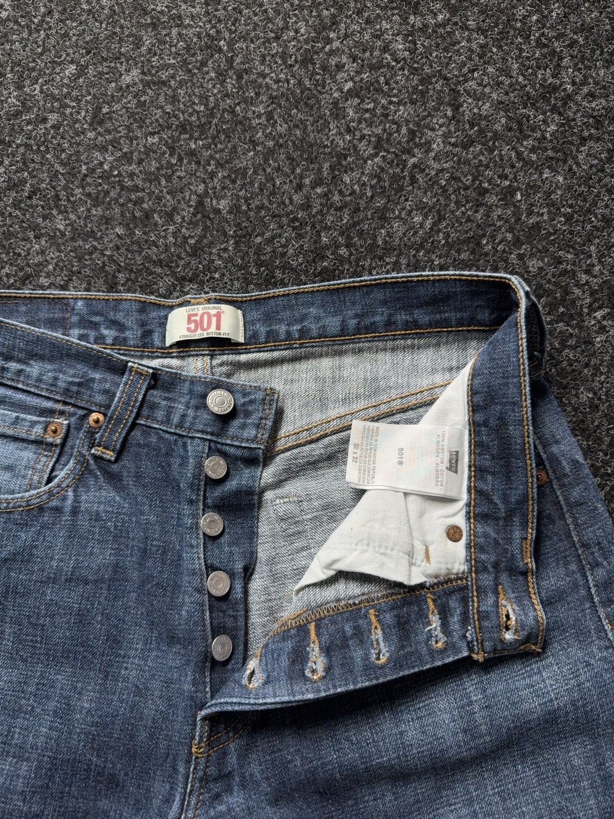 Levi's 00s Vintage Levi's 501 Western USA Straight Button Jeans Size US 32 / EU 48 - 5 Thumbnail