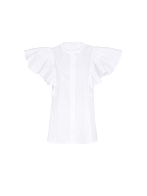 Chloe o1loc1c0625 Wing Sleeve Top in White Size S / US 4 / IT 40 - 1 Thumbnail
