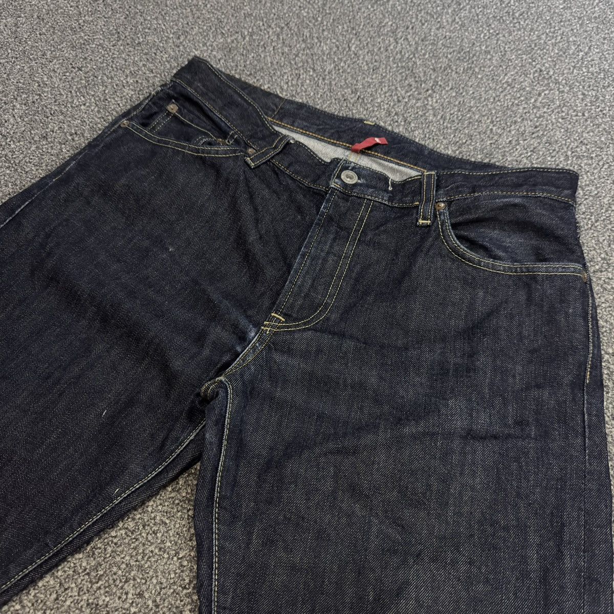Undercover × Uniqlo Archive ‼️ Japanese Indigo Denim Uniqlo S002 UJ Blue Jeans Size US 33 - 3 Thumbnail