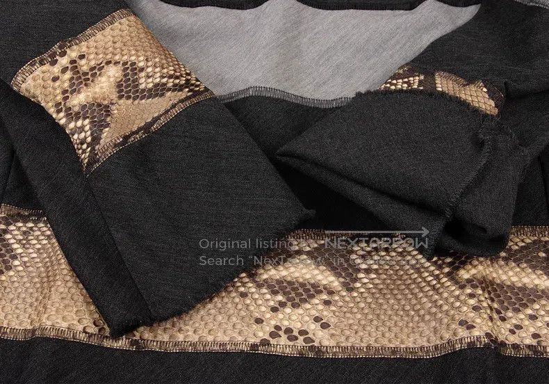 Other Comme des Garcons Wool and Snake Skin Patchwork Top Size S / US 4 / IT 40 - 4 Thumbnail