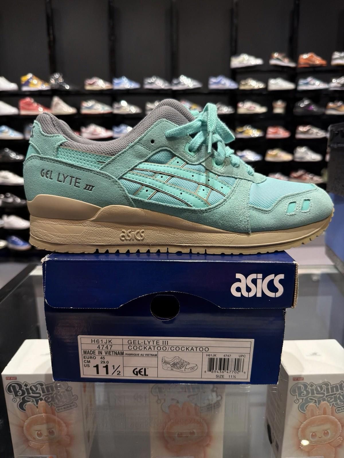 Asics ASICS Gel Lyte 3 III Cockatoo Green Kithstrike Men's 11.5 Size US 11.5 / EU 44-45 - 7 Thumbnail