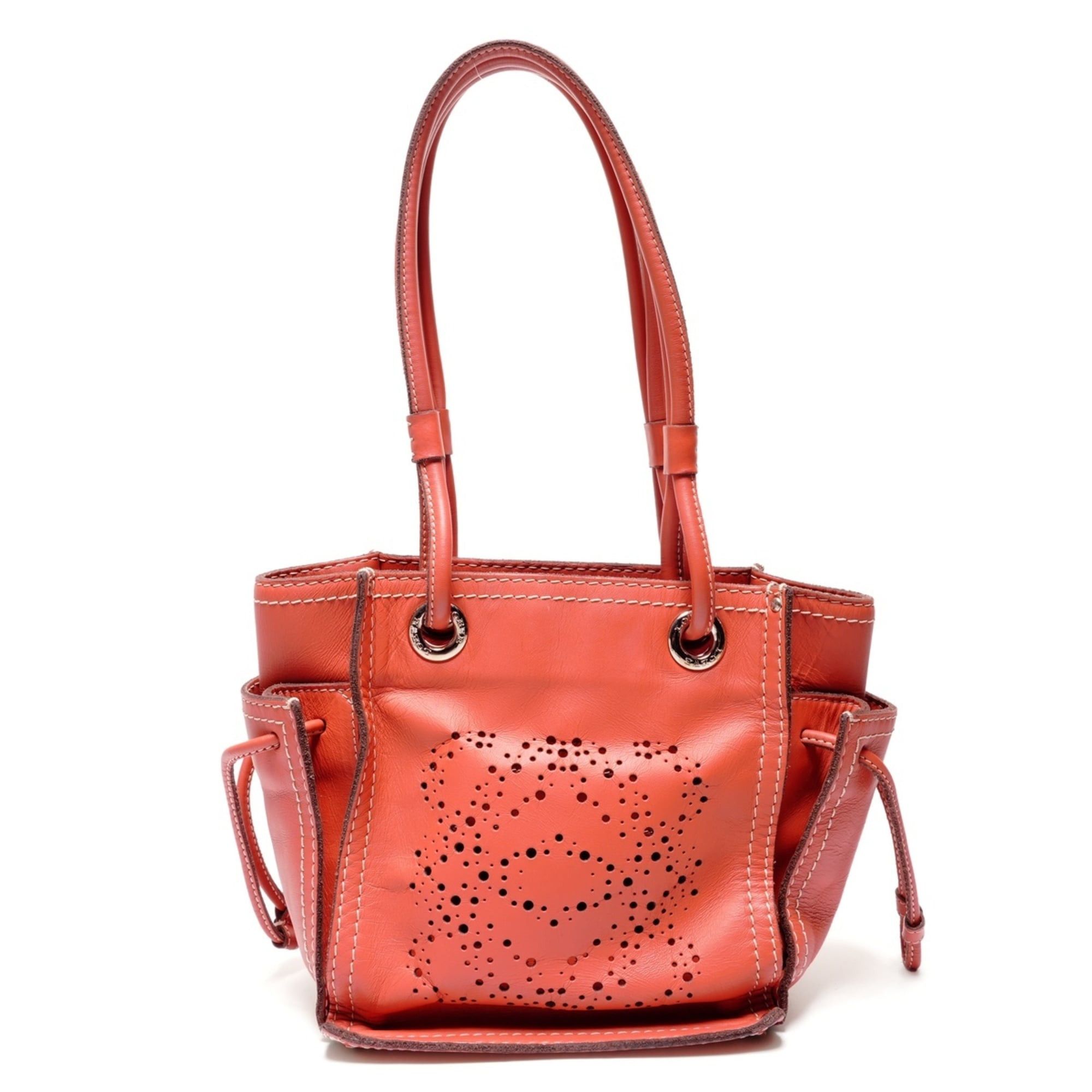 Loewe LOEWE Anagram Perforated Leather Handbag, Orange, WS27244 Size ONE SIZE - 1 Thumbnail
