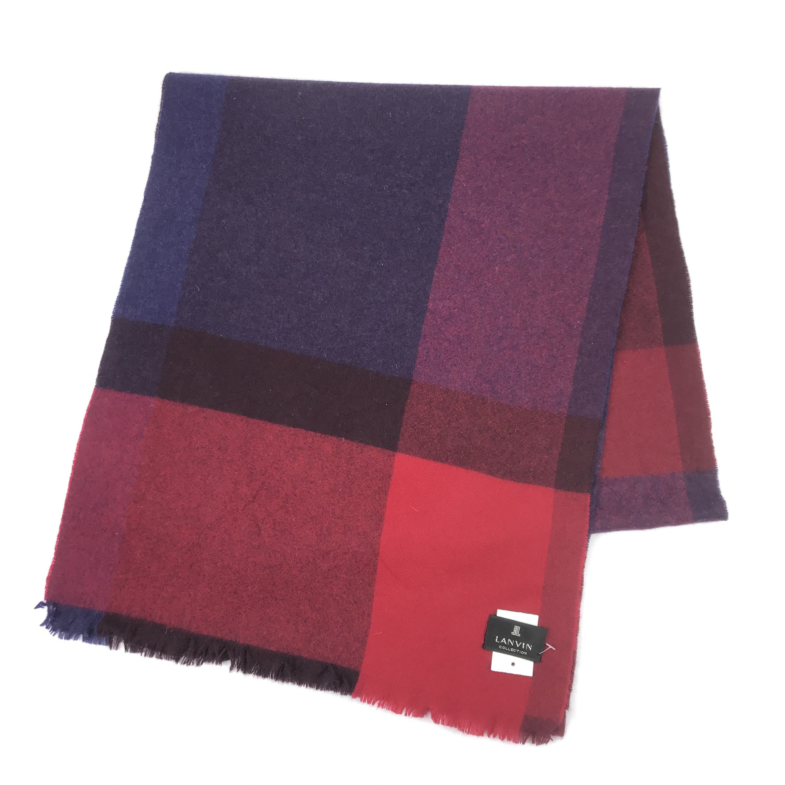 Lanvin Vintage Lanvin Scarf Muffler Wool Cashmere Scarves Size ONE SIZE - 3 Thumbnail