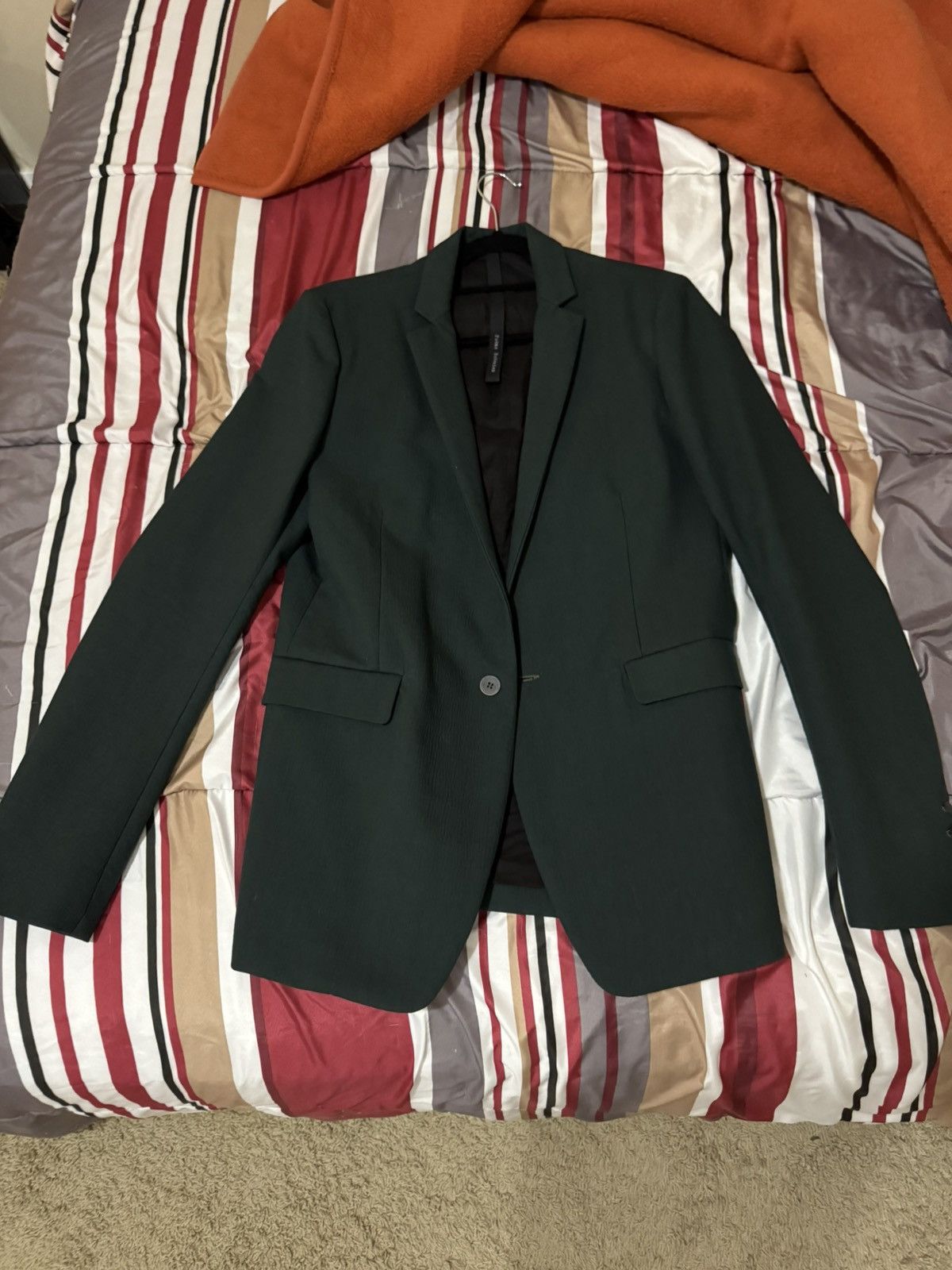 Poeme Boehiman blazer in dark green. Size M