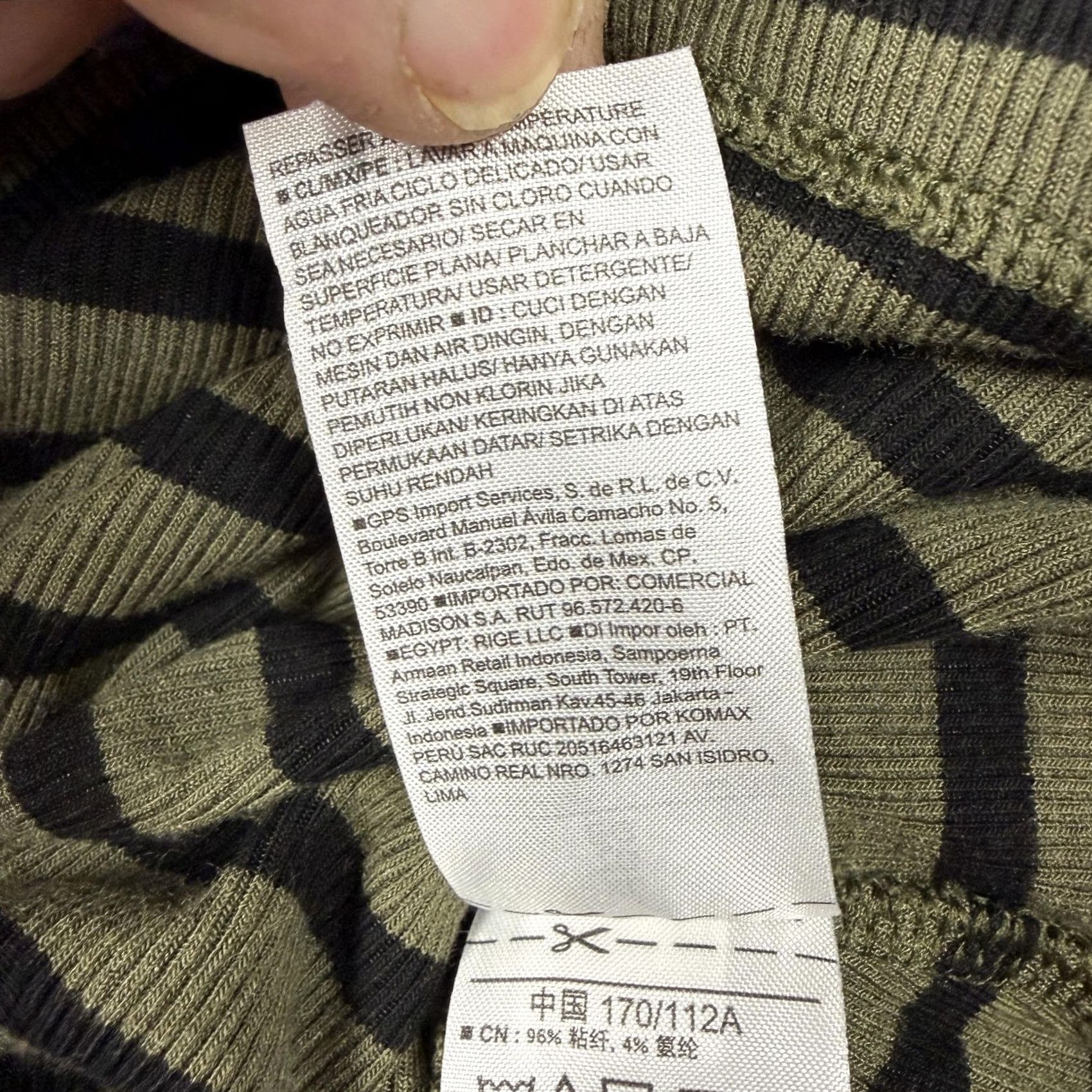 Old Navy Old Navy T-Shirt Dress XL Olive Green Striped Knit Scoop Neck Raglan Short Sleeve Casual Summer Womens Size XL / US 12-14 / IT 48-50 - 6 Thumbnail