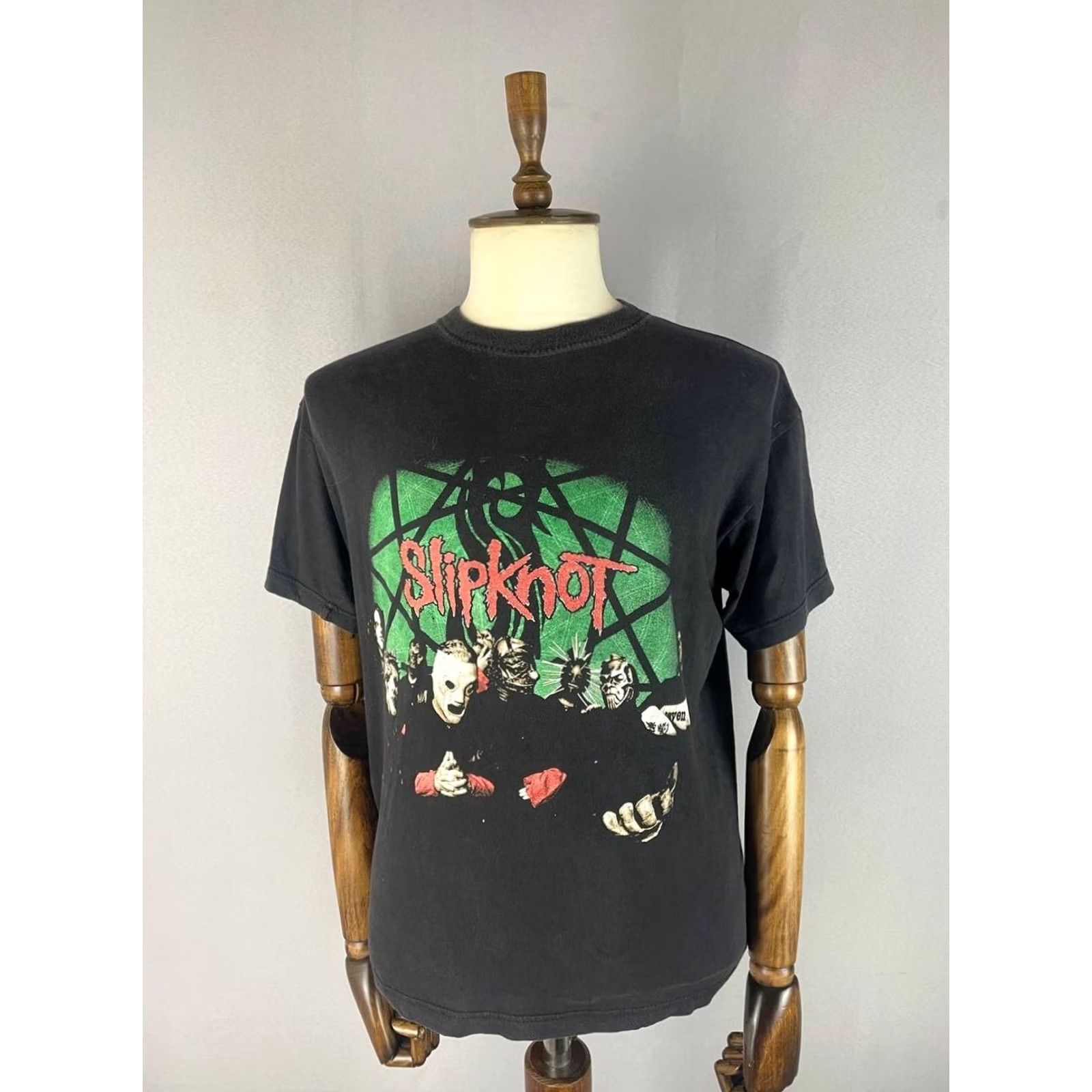Frame Slipknot Shirt Mens L Black Band Frame Size Cotton Crew Neck Short Sleeve Size US L / EU 52-54 / 3 - 3 Thumbnail