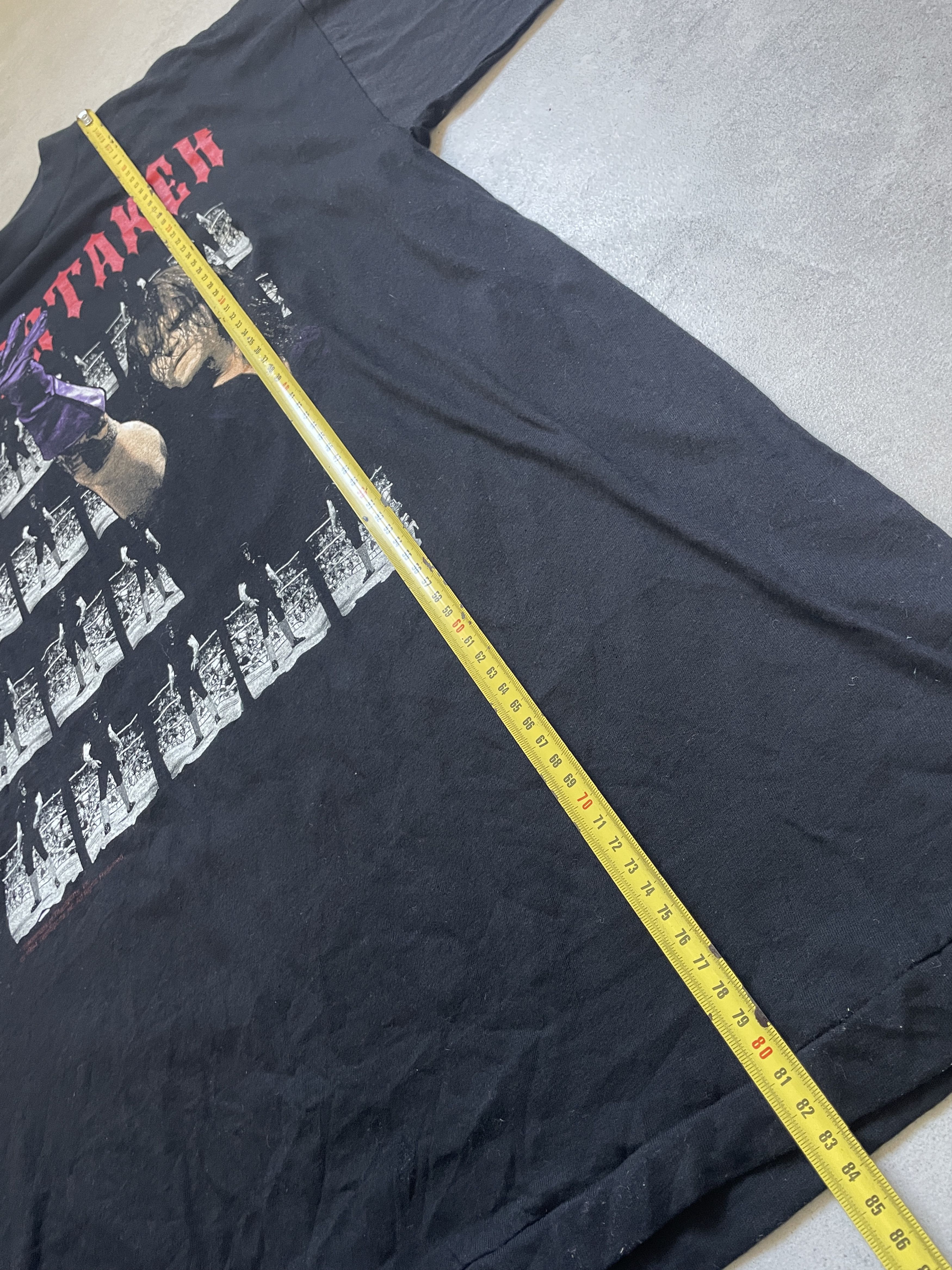 WWE VINTAGE 1994 WWE THE UNDERTAKER BODY COUNT SINGLE STITCH TEE Size US XL / EU 56 / 4 - 10 Thumbnail