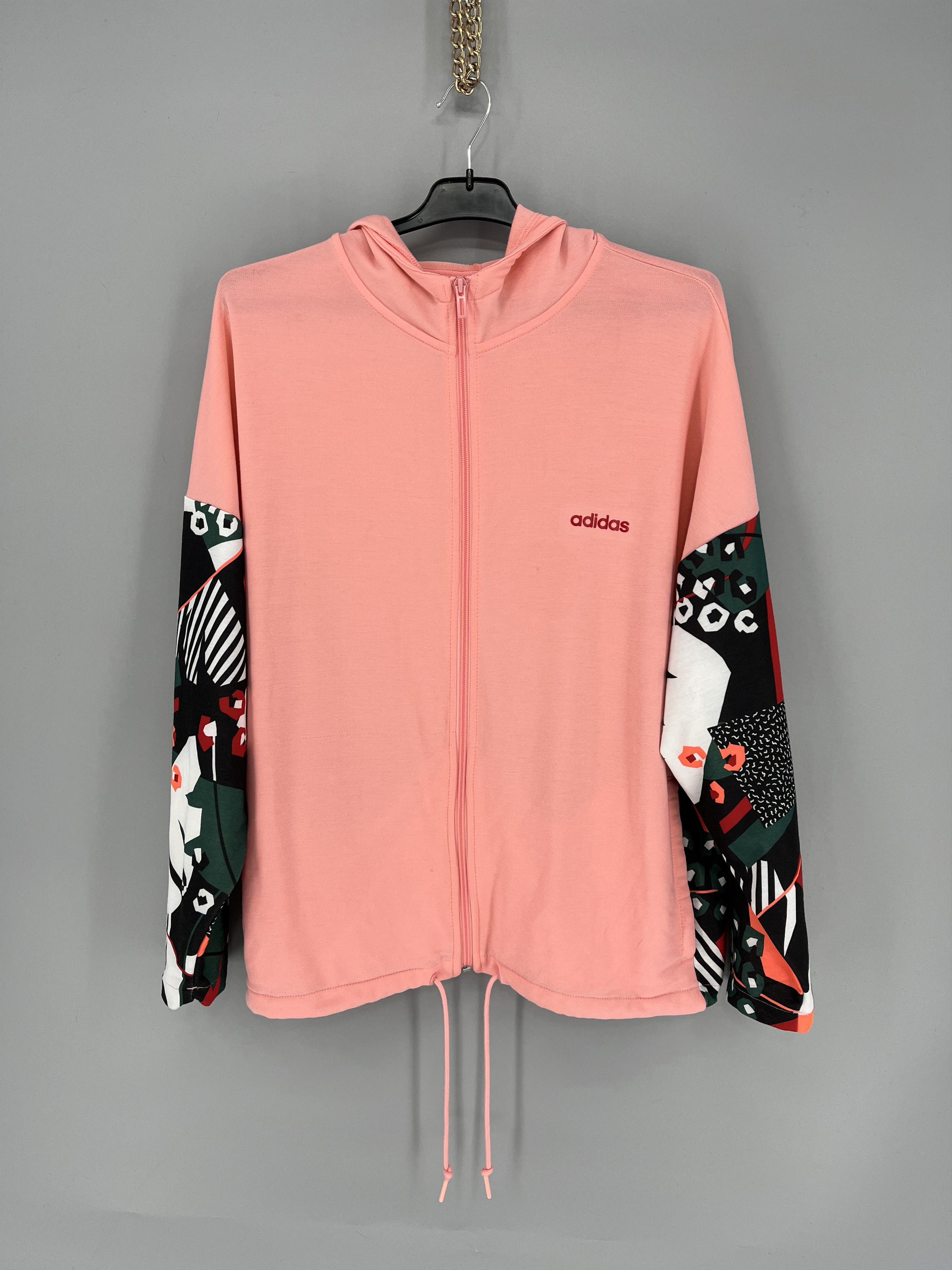 Adidas Adidas Vintage Casual Flower Pattern Zip Sweatshirt 90's Size US S / EU 44-46 / 1 - 1 Thumbnail