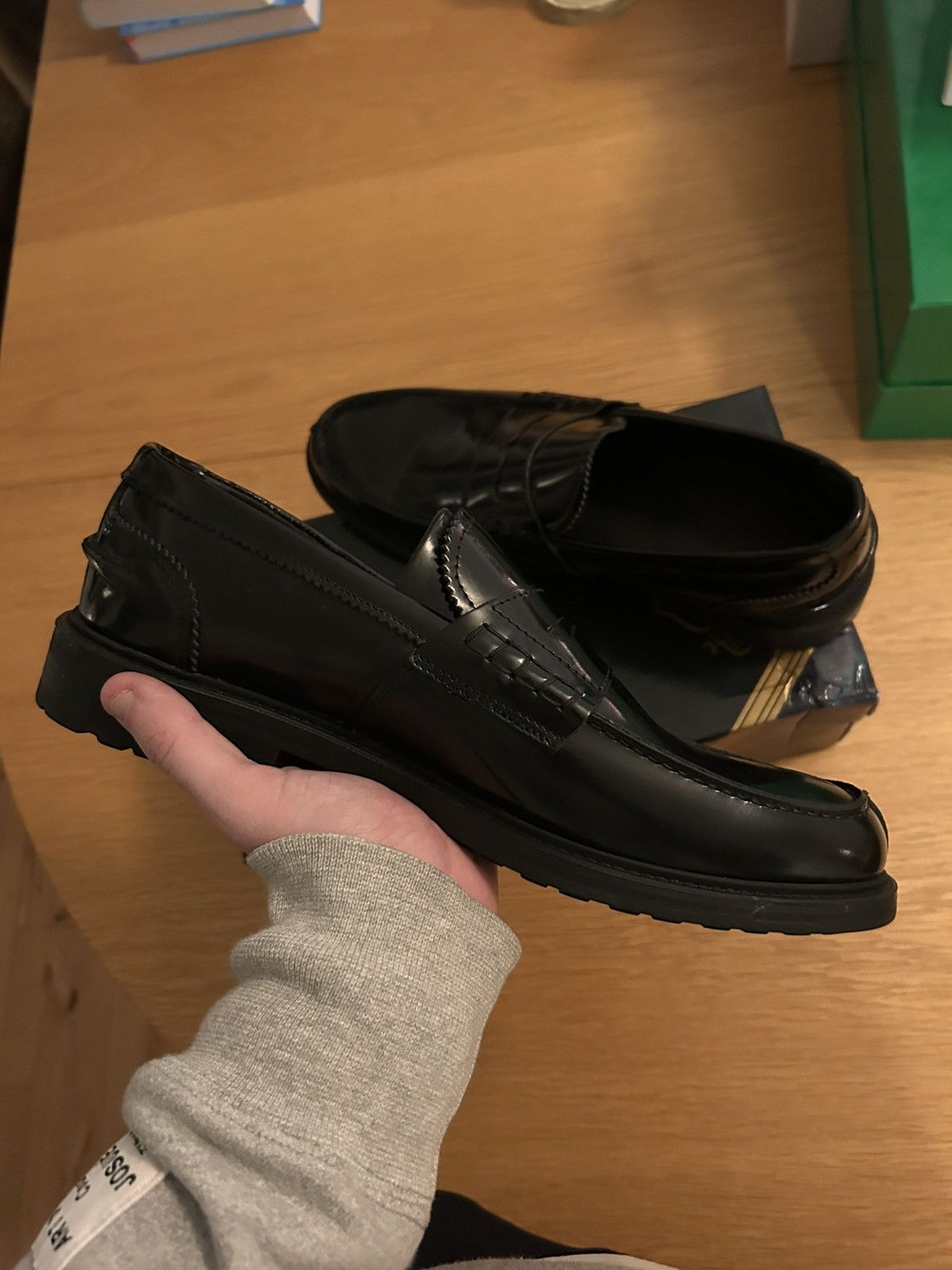 Saxony Arran Black Calf Loafers Size US 10 / EU 43 - 1 Thumbnail