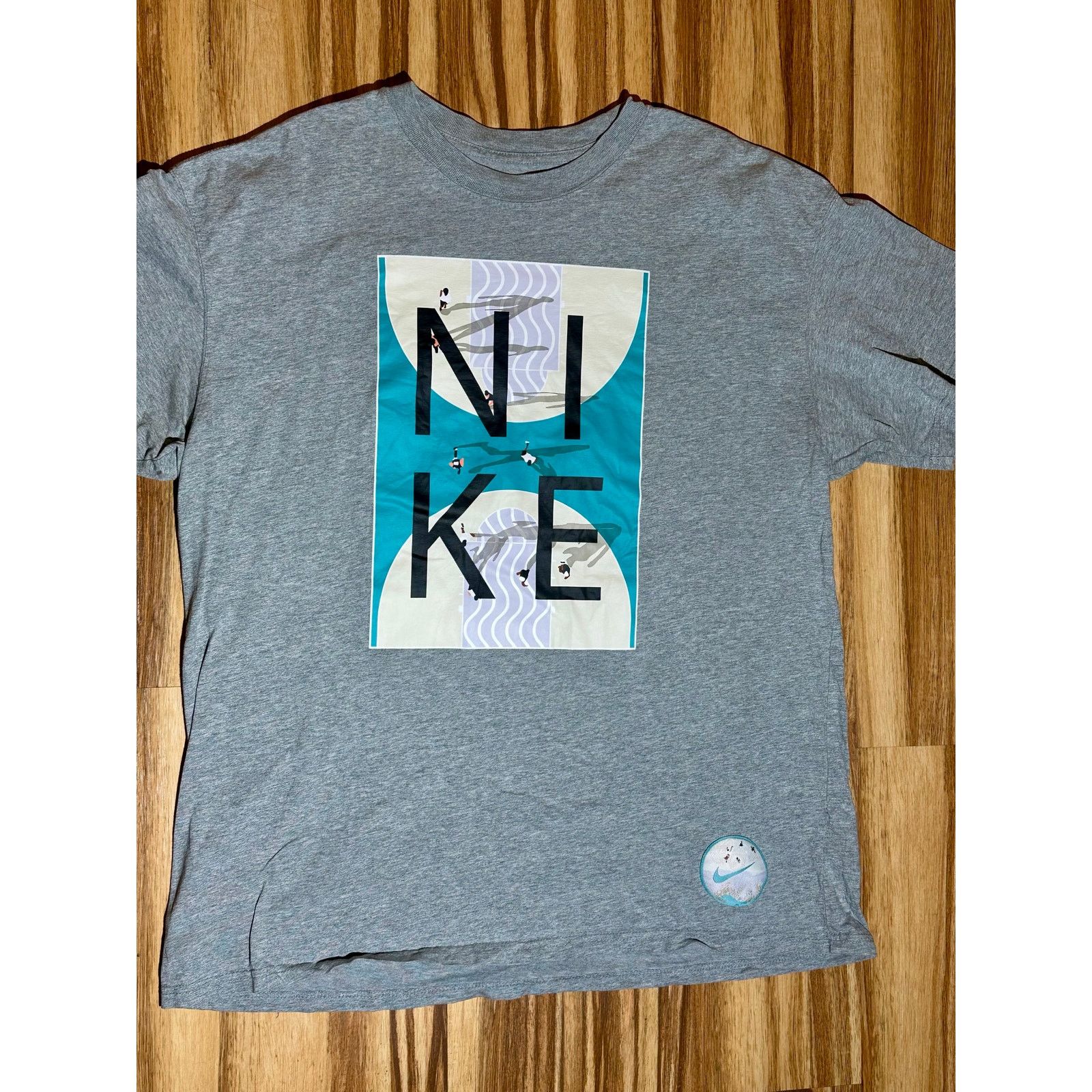 Nike Nike Gray Shirt With Baseball Court Size US L / EU 52-54 / 3 - 3 Thumbnail
