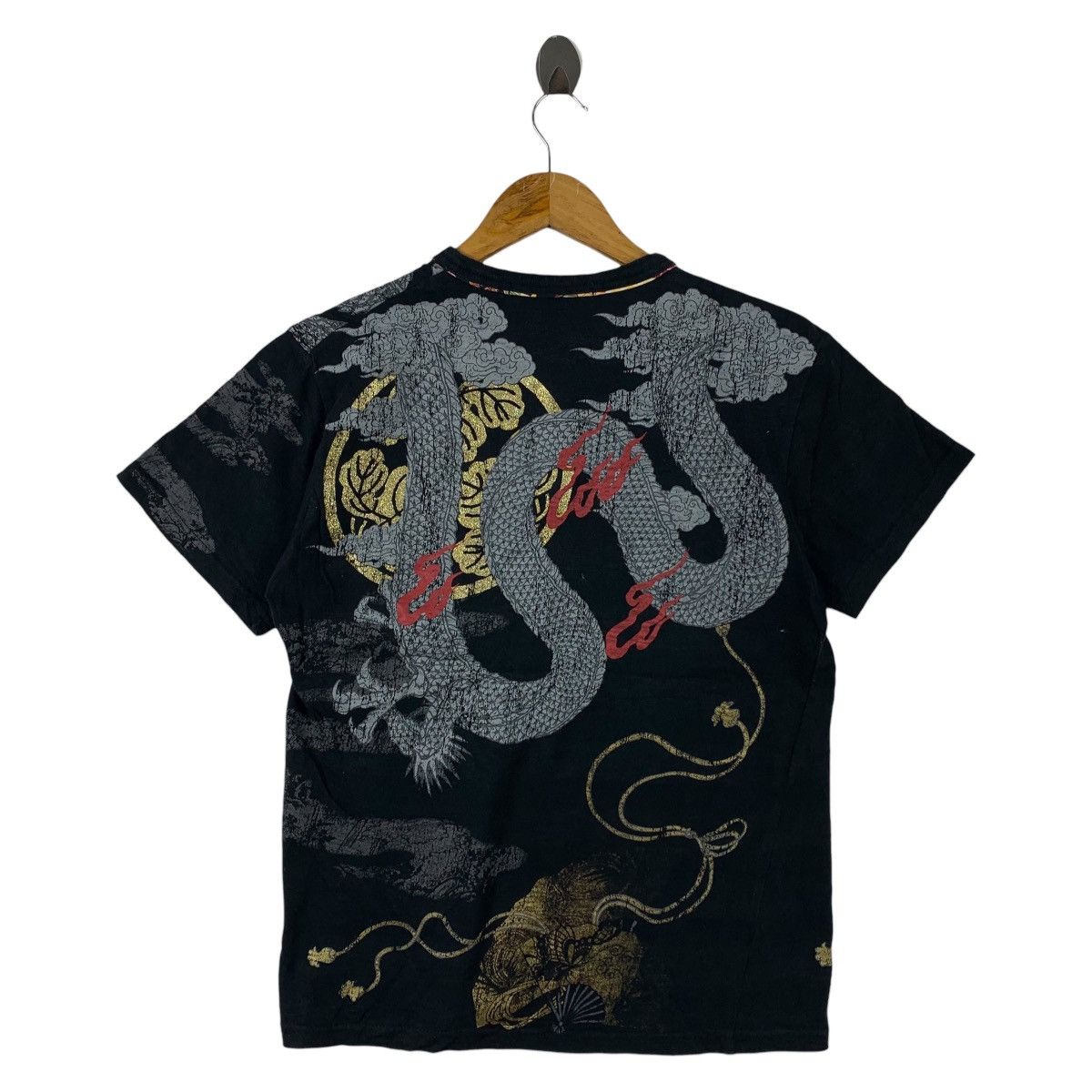 Japanese Brand SUKAJAN japanese culture dragon design tee Size US M / EU 48-50 / 2 - 4 Thumbnail