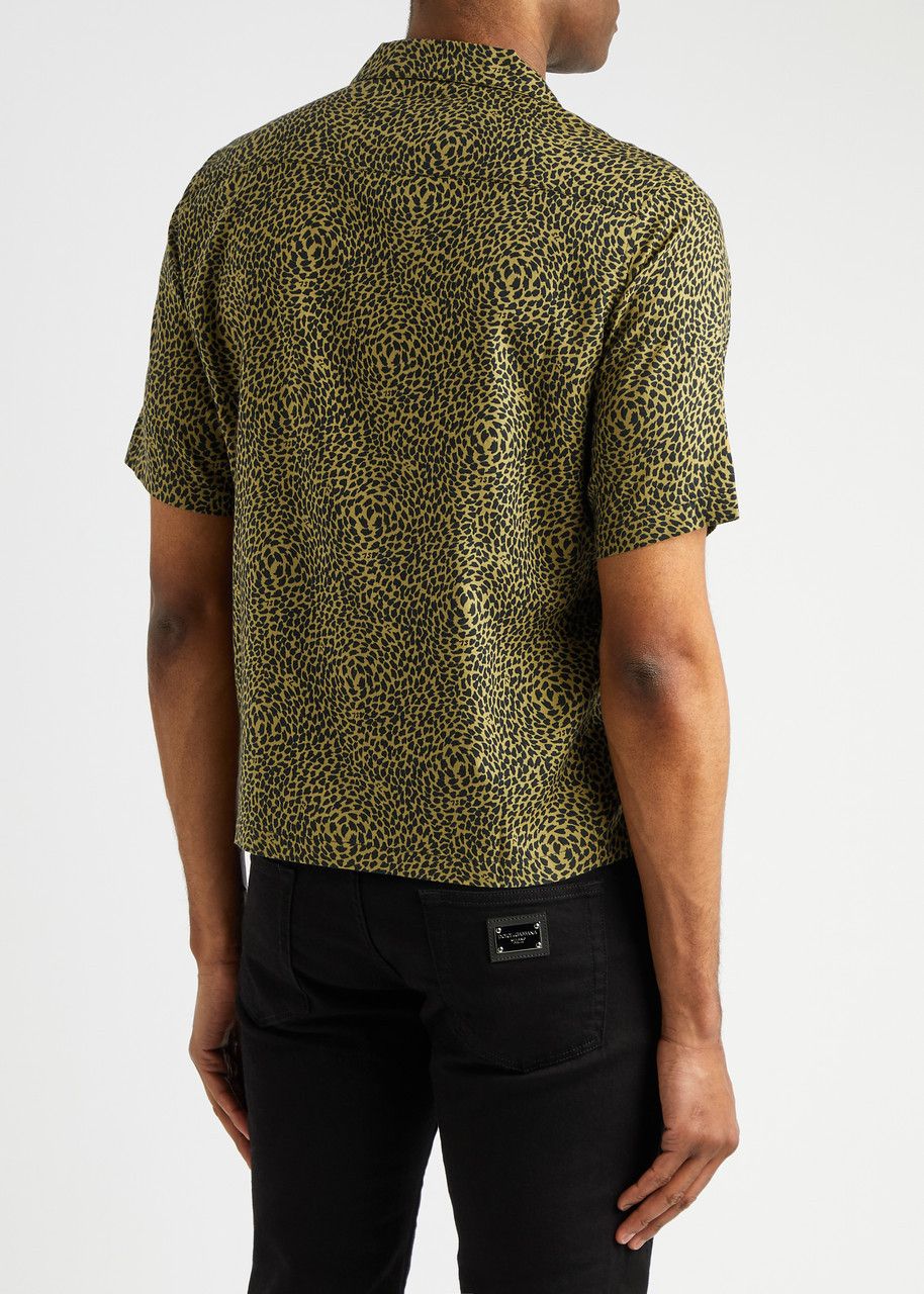Saint Laurent Paris Leopard Print Short Sleeve Hawaiian Shirt Size US S / EU 44-46 / 1 - 6 Thumbnail