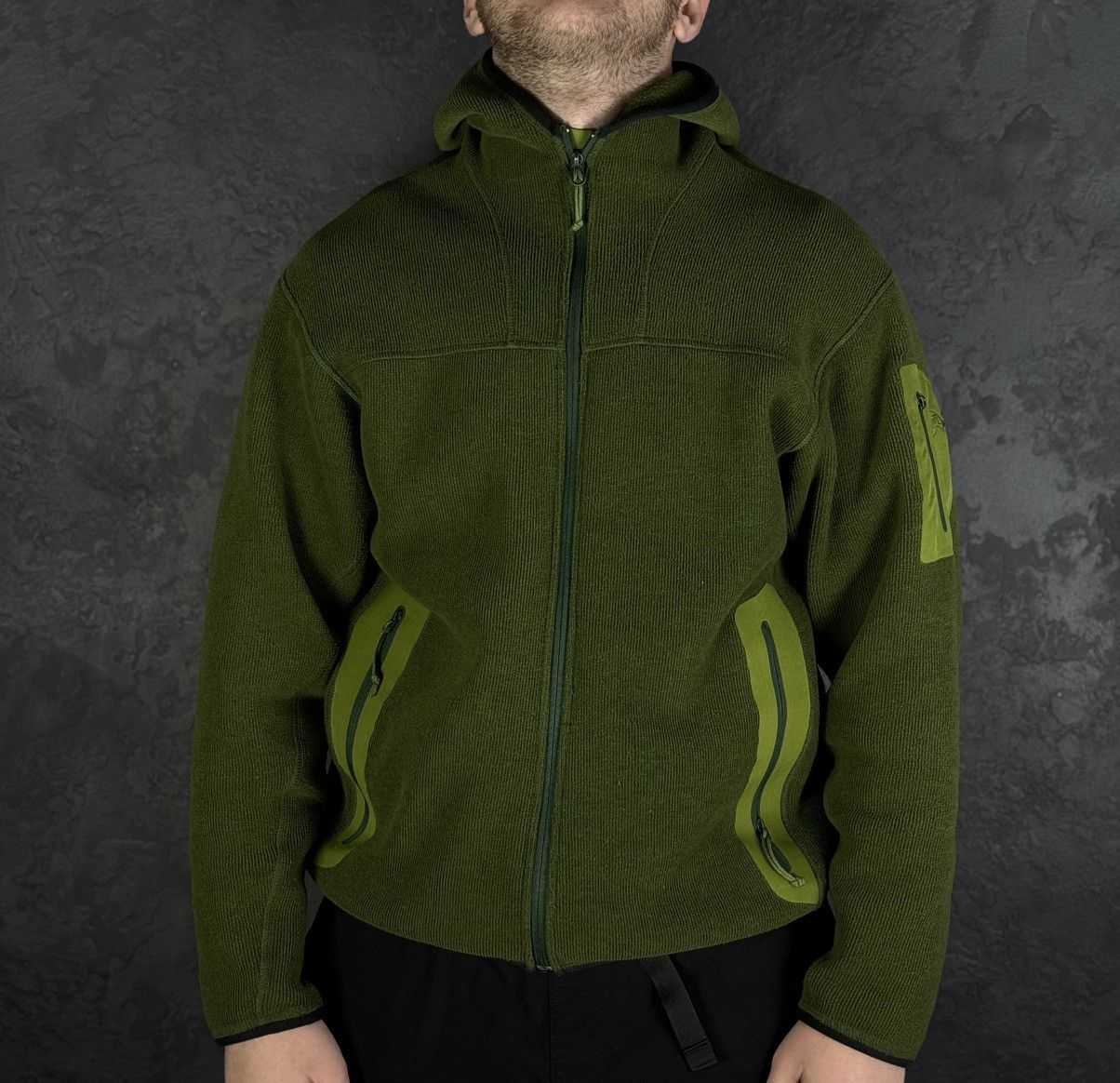 Arc'teryx Arcteryx Covert Hoody Polartec Fleece Jacket Green Mens Size US L / EU 52-54 / 3 - 3 Thumbnail