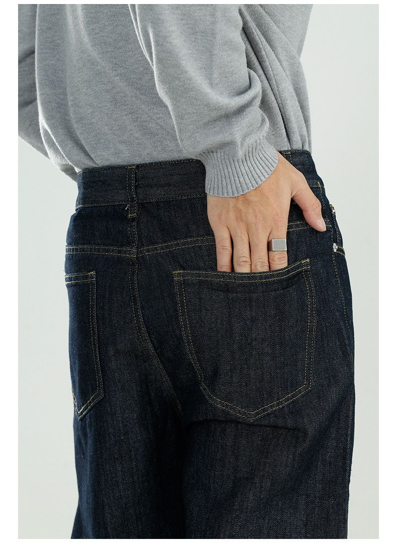 Japanese Brand Japanese retro black versatile loose straight jeans for men Size US 32 / EU 48 - 5 Thumbnail
