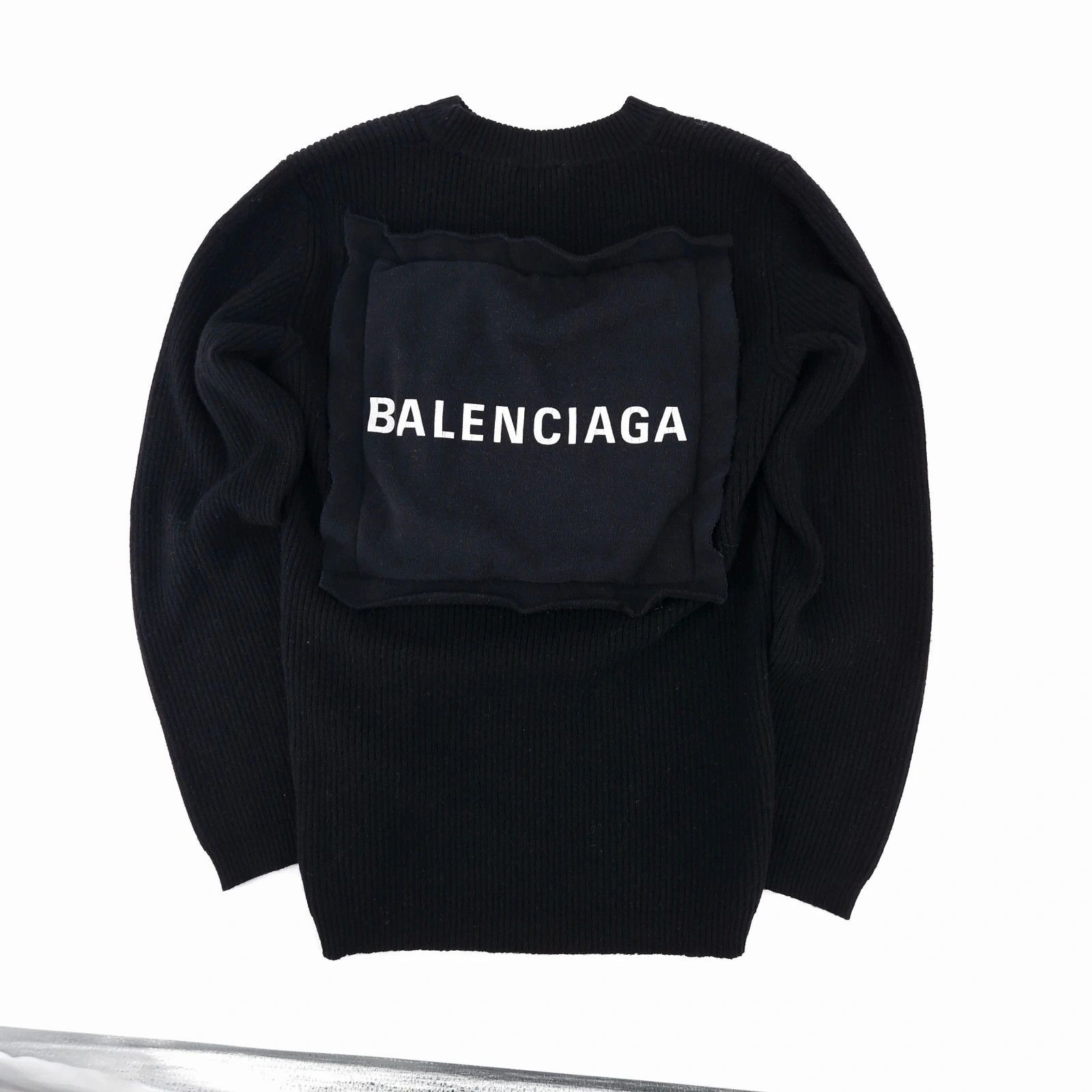 Balenciaga Ribbed Fitted Wool Jumper Size M / US 6-8 / IT 42-44 - 1 Thumbnail