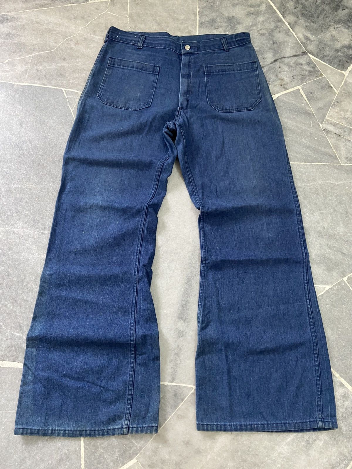 Naval Clothing Factory Vintage Navdungaree Navy Sailor Utility Pants Size US 33 - 1 Thumbnail