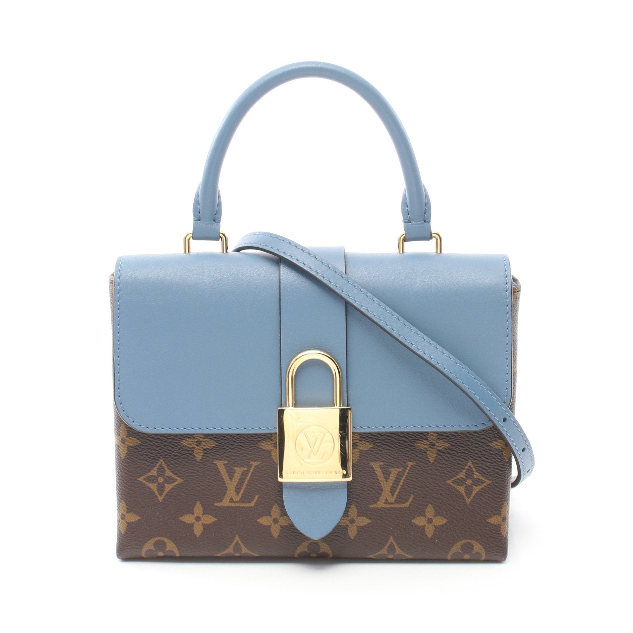 Louis Vuitton Louis Vuitton Rocky Bb Monogram Blue Jean Handbag Leather Brown Gray Size ONE SIZE - 1 Thumbnail