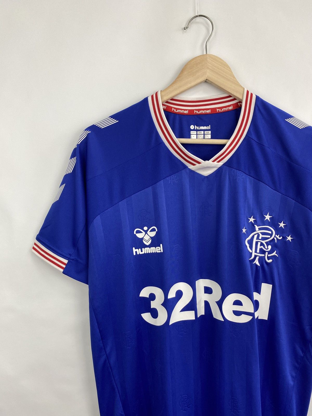Hummel 🏴󠁧󠁢󠁳󠁣󠁴󠁿 Y2K Hummel Glasgow Rangers Home Jersey Blokecore Rare Hype Size US M / EU 48-50 / 2 - 2 Thumbnail
